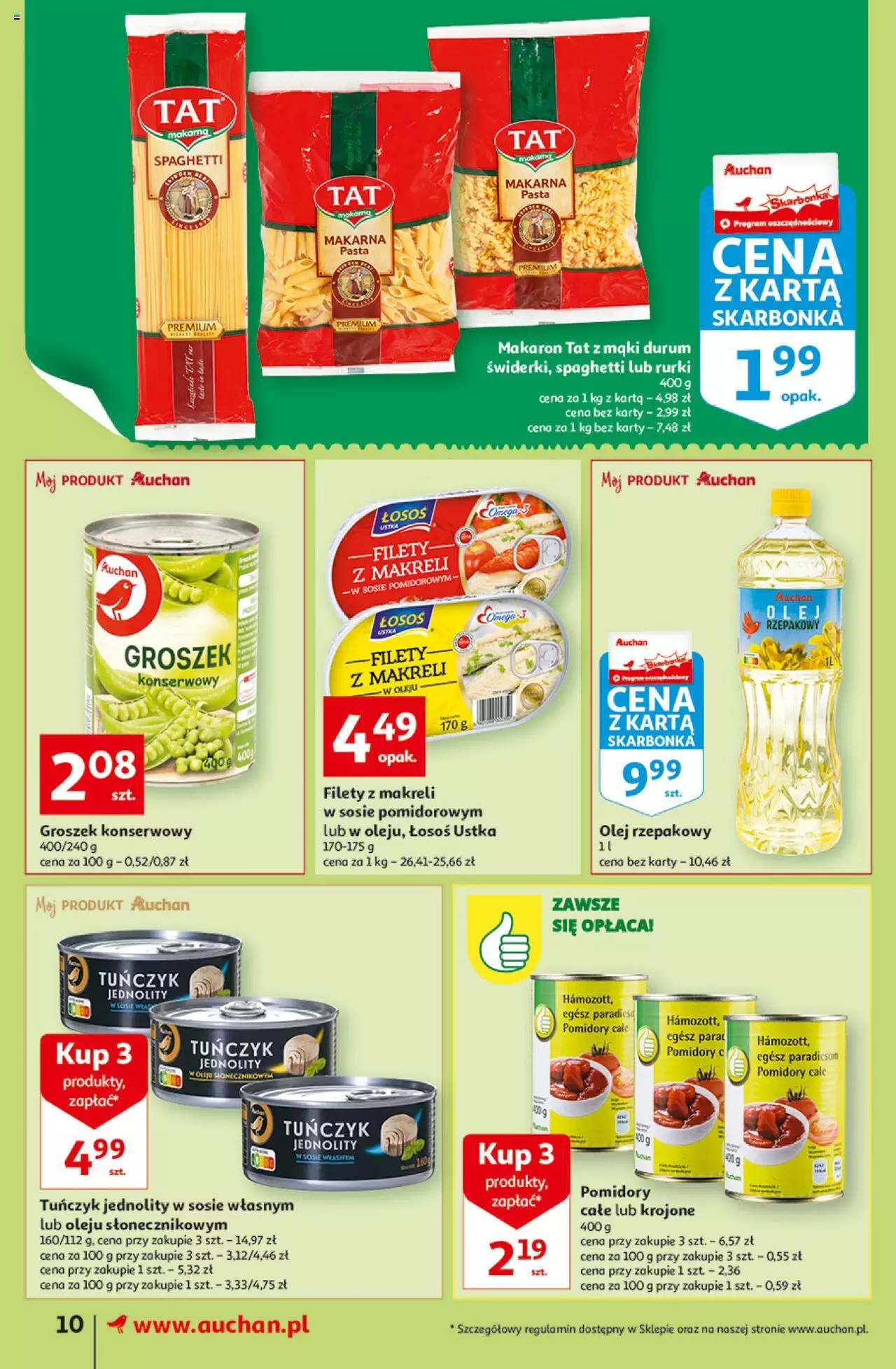 Auchan przeNISKIE CENY – przeKorzyści z markami Auchan Supermarkety gazetka ważna  od  29.09.2022 do 05.10.2022 strona 9