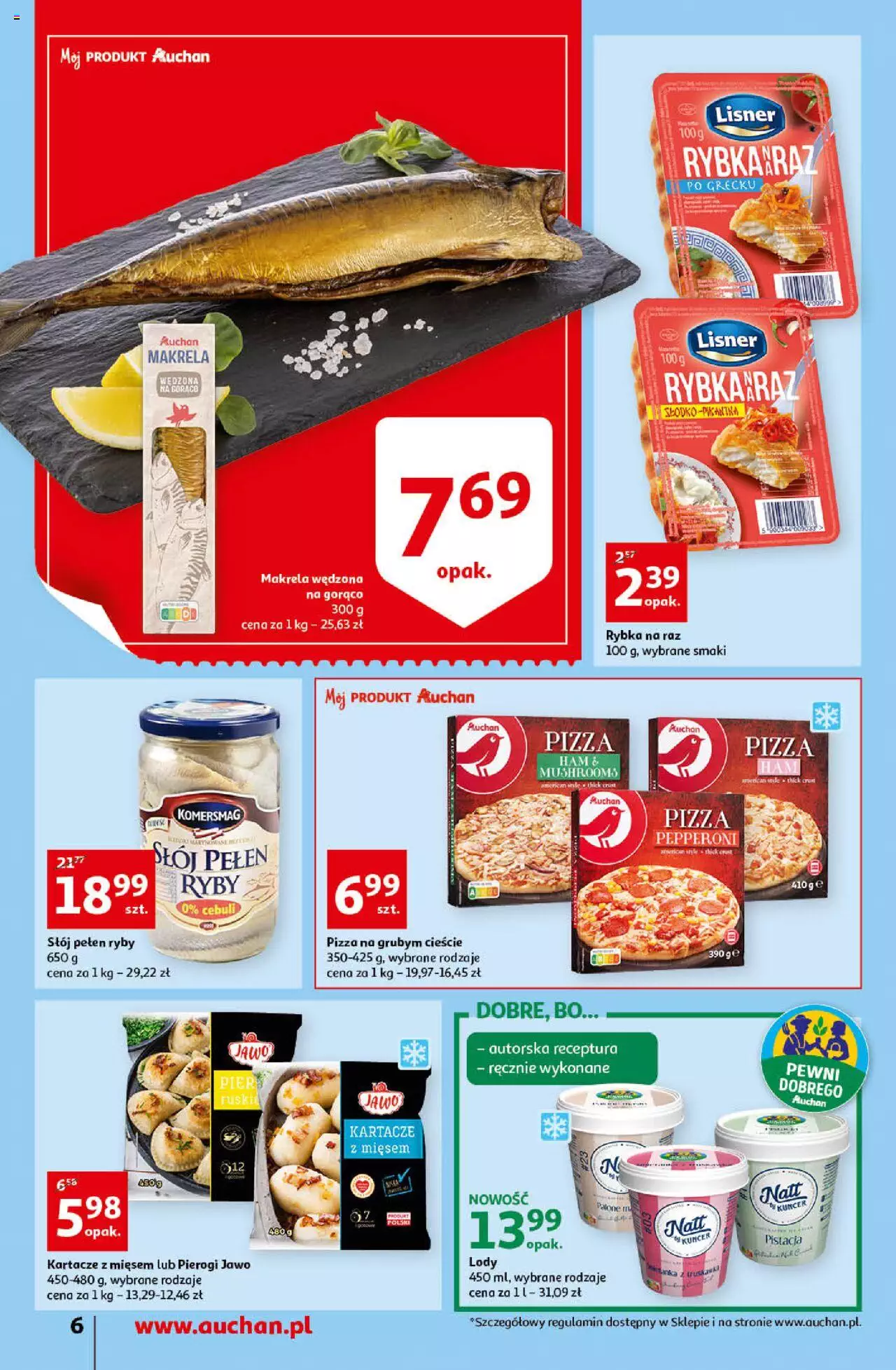 Auchan przeNISKIE CENY przeWSPANIAŁE okazje Supermarkety gazetka ważna od 21.04.2022 do  27.04.2022 strona 6