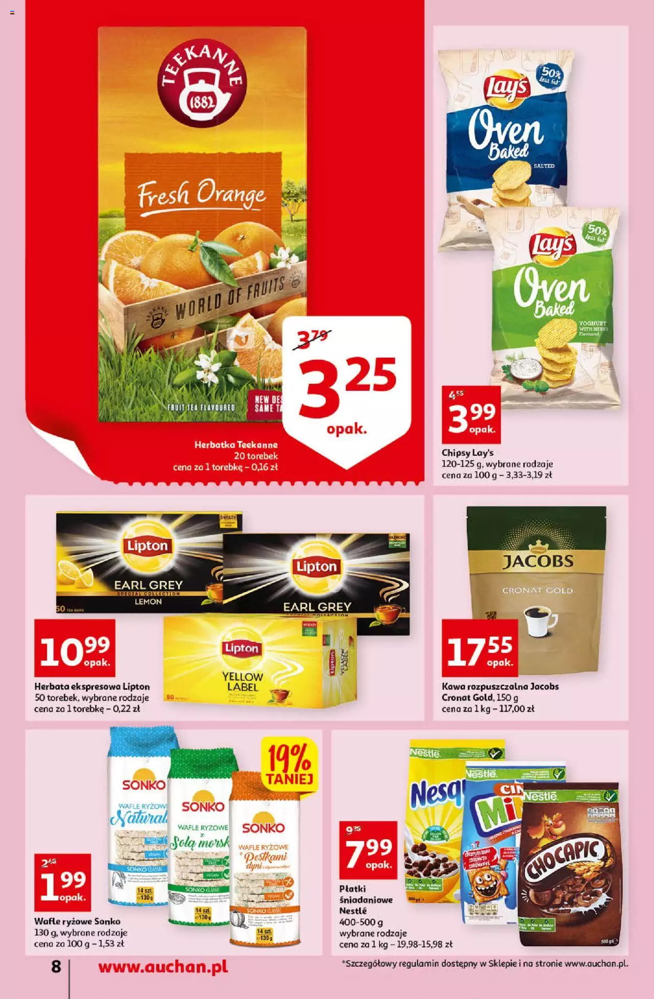 Auchan przeNISKIE CENY przeWSPANIAŁE okazje Supermarkety gazetka ważna od 21.04.2022 do  27.04.2022 strona 8
