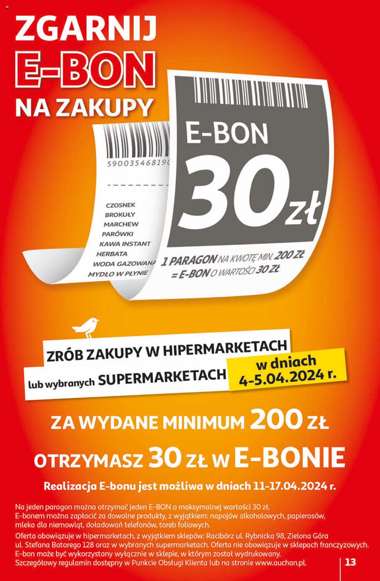 Auchan Przygotuj ogród na wiosnę! Hipermarket Gazetka ważna od 04.04.2024 do 10.04.2024 strona 13