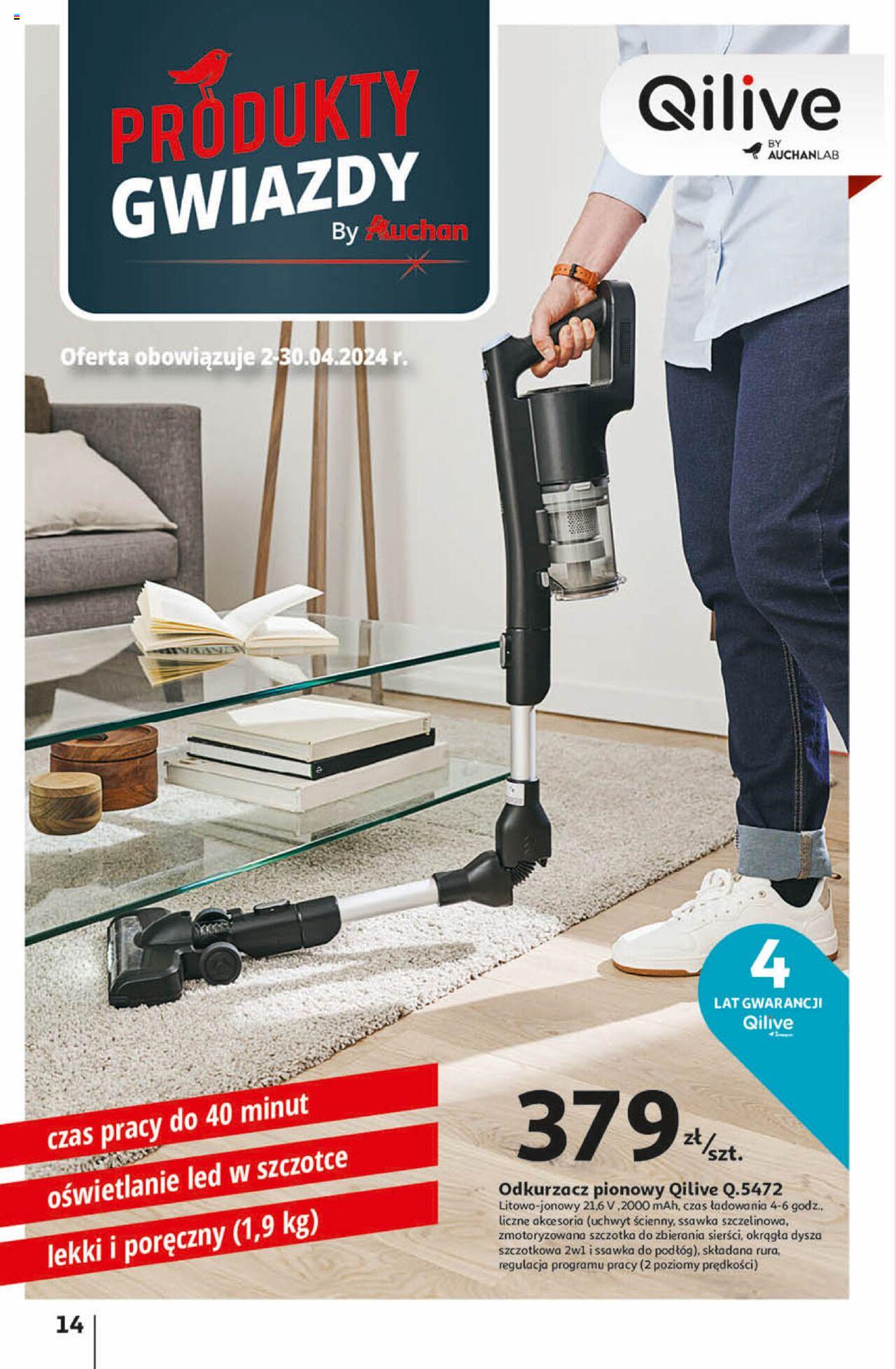 Auchan Przygotuj ogród na wiosnę! Hipermarket Gazetka ważna od 04.04.2024 do 10.04.2024 strona 14