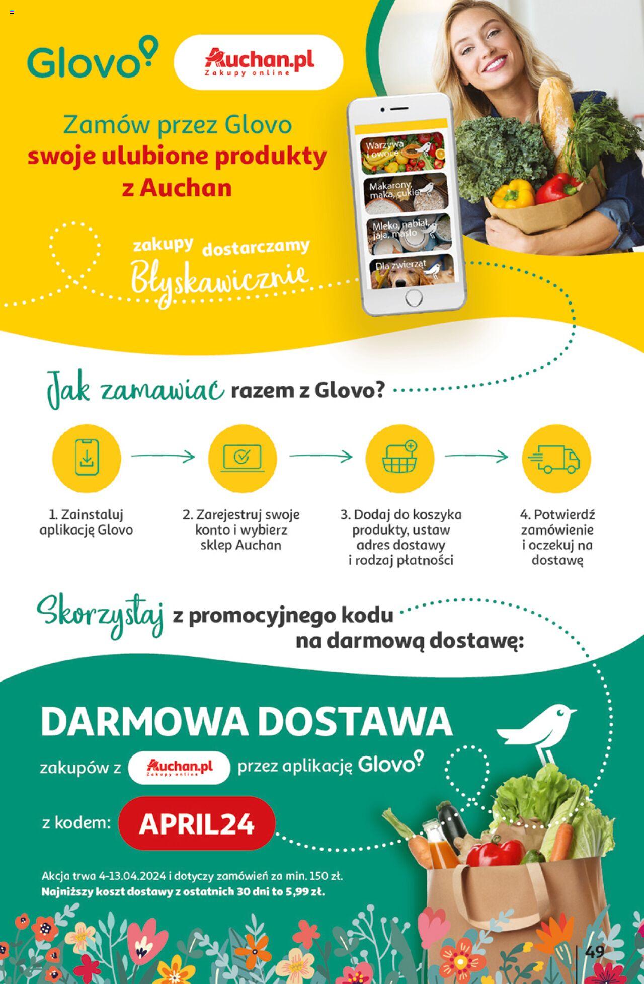 Auchan Przygotuj ogród na wiosnę! Hipermarket Gazetka ważna od 04.04.2024 do 10.04.2024 strona 48