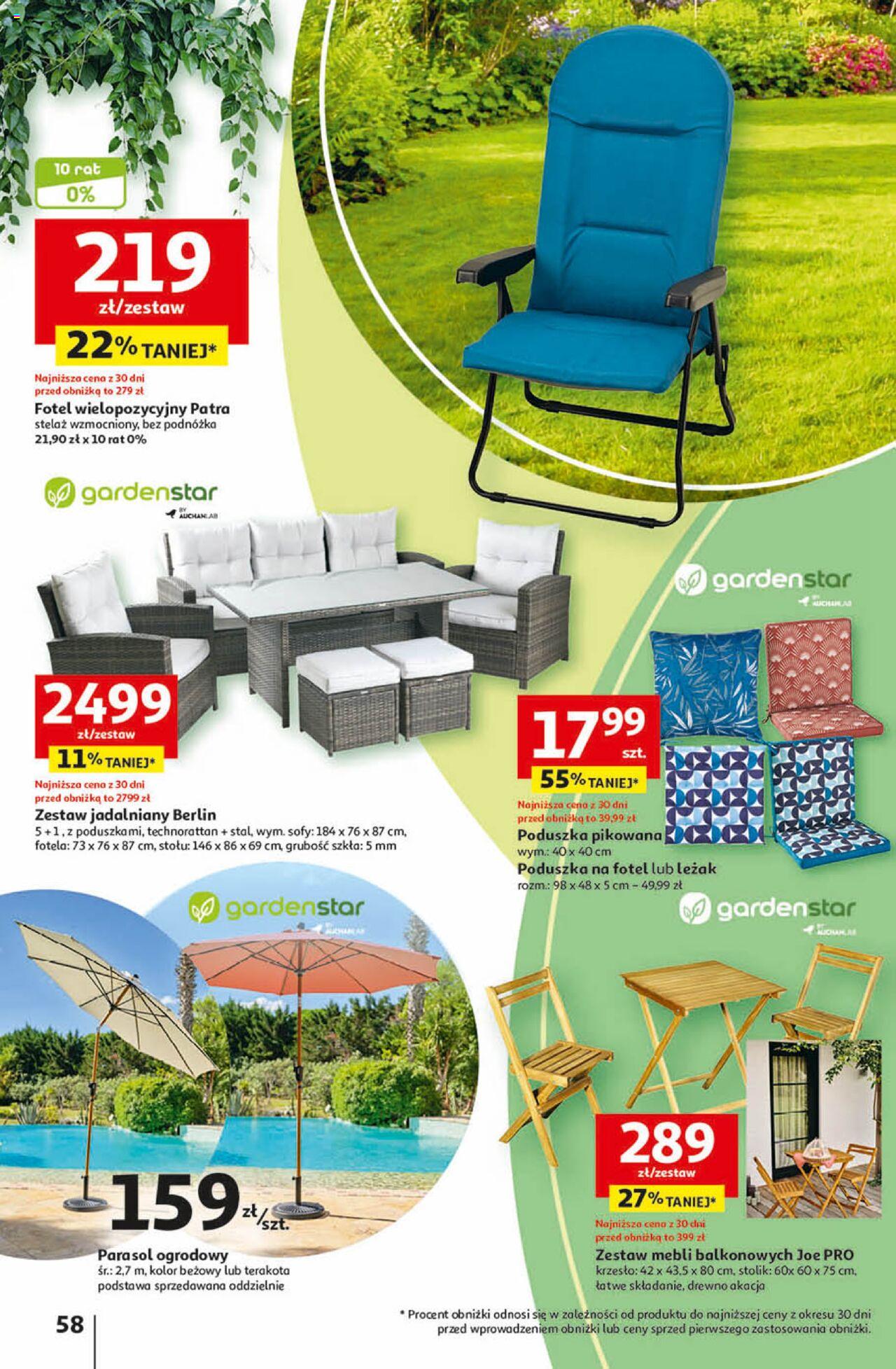 Auchan Przygotuj ogród na wiosnę! Hipermarket Gazetka ważna od 04.04.2024 do 10.04.2024 strona 54