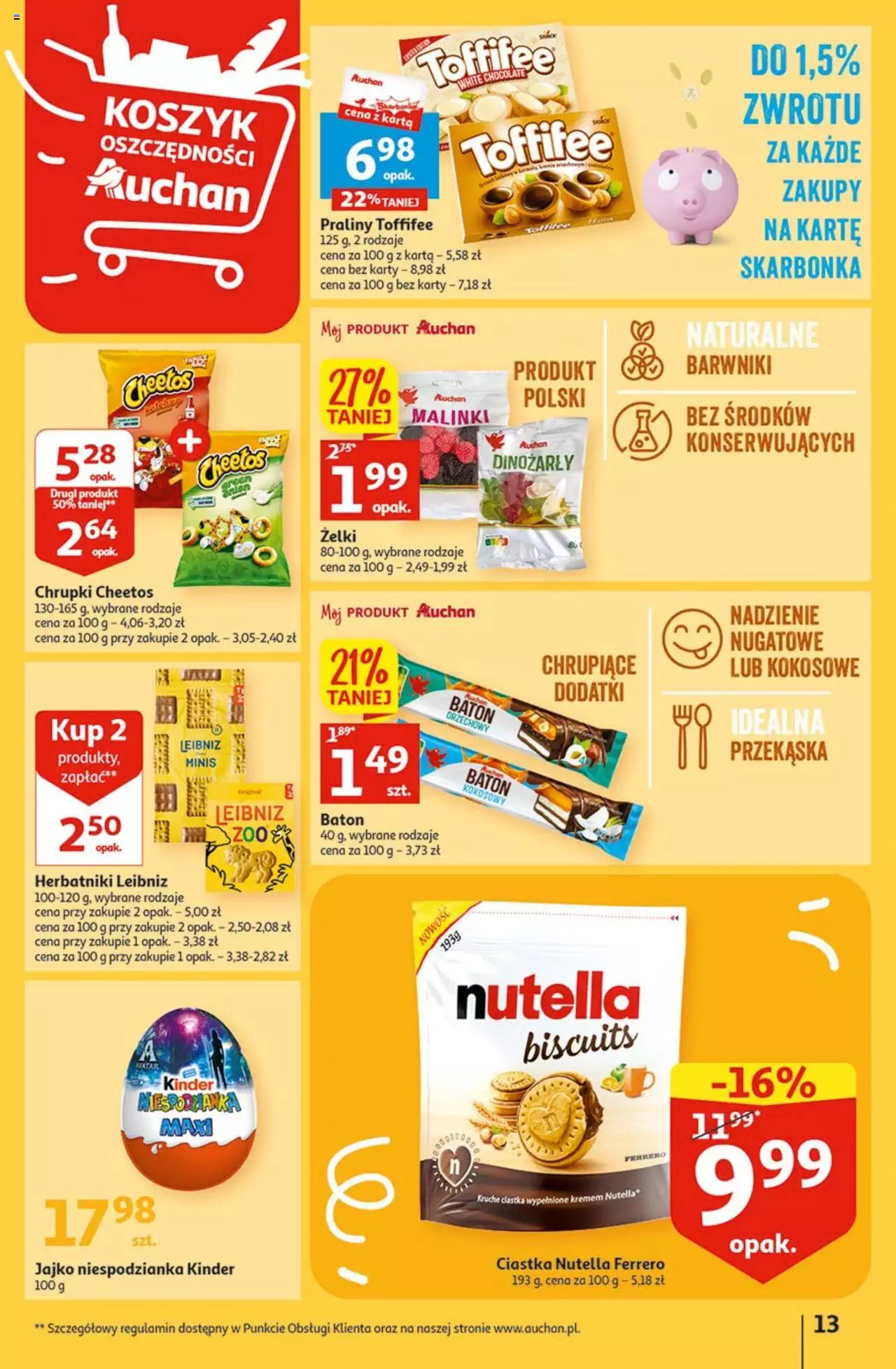 Auchan Radosny Dzień Dziecka Hipermarket  Gazetka ważna od 25.05.2023 do 31.05.2023 strona 13