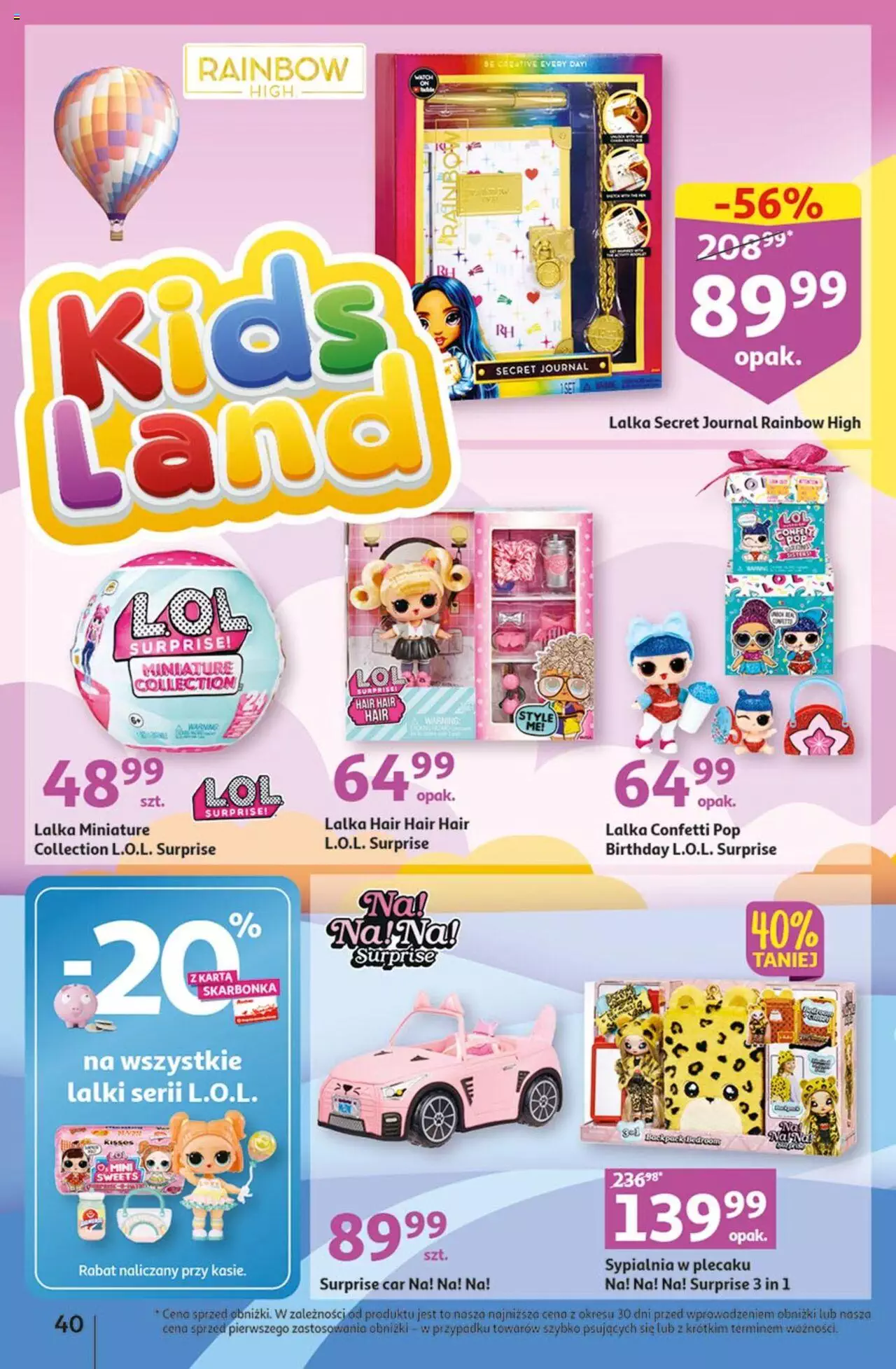 Auchan Radosny Dzień Dziecka Hipermarket  Gazetka ważna od 25.05.2023 do 31.05.2023 strona 40