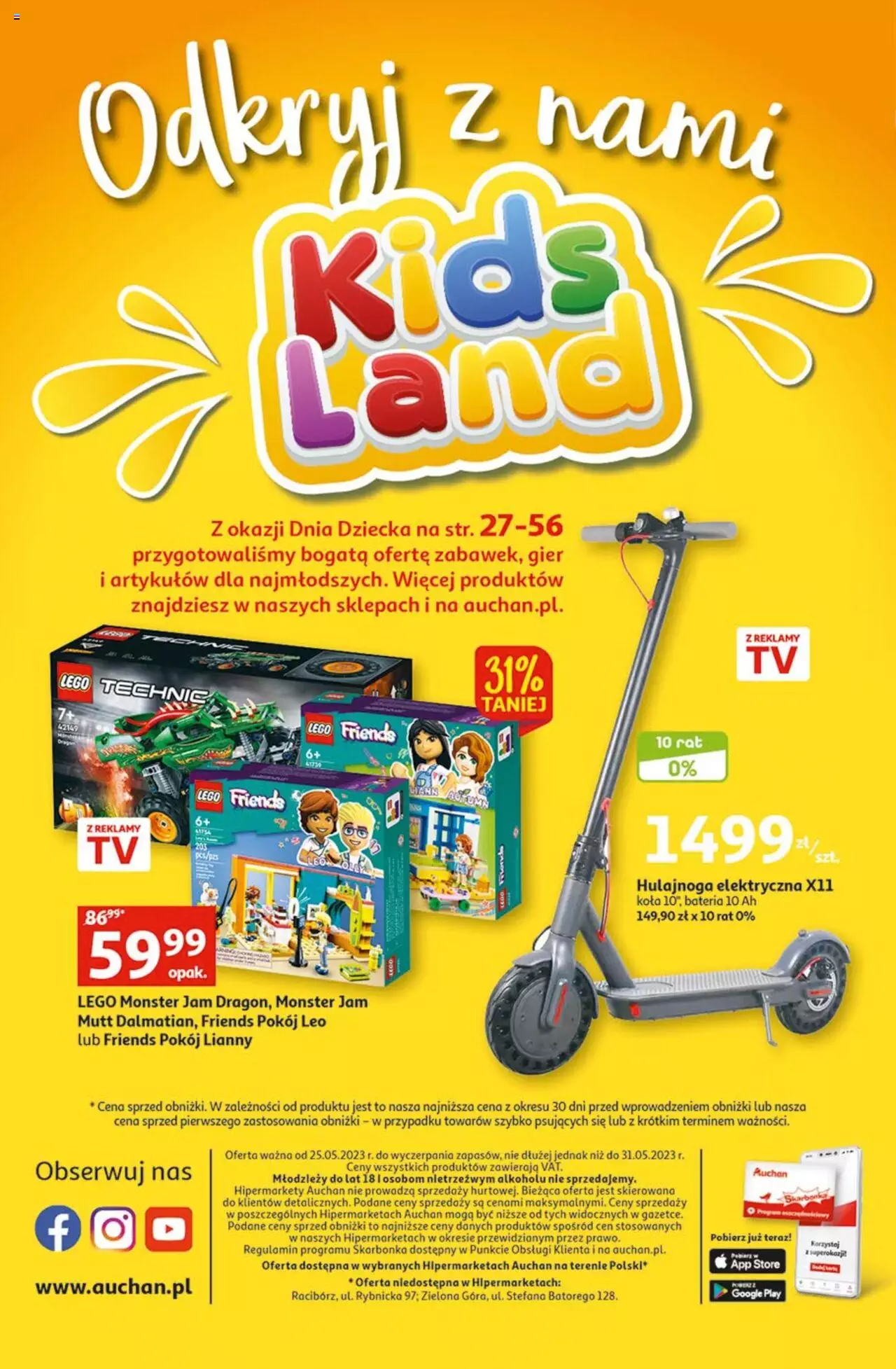 Auchan Radosny Dzień Dziecka Hipermarket  Gazetka ważna od 25.05.2023 do 31.05.2023 strona 56