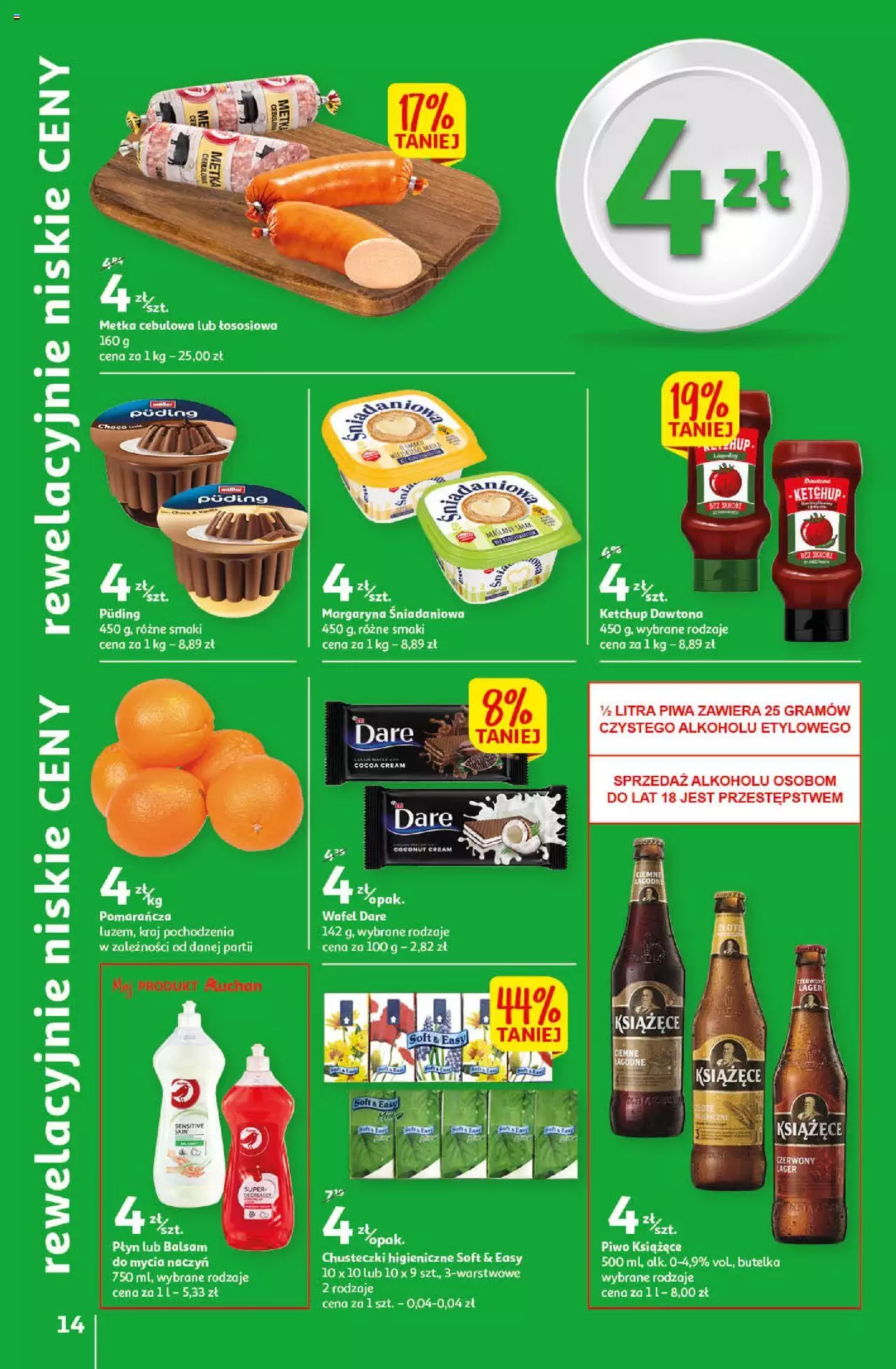 Auchan Rewelacyjnie małe ceny Auchan Hipermarket Gazetka ważna od 03.01.2023 do 11.01.2023 strona 14