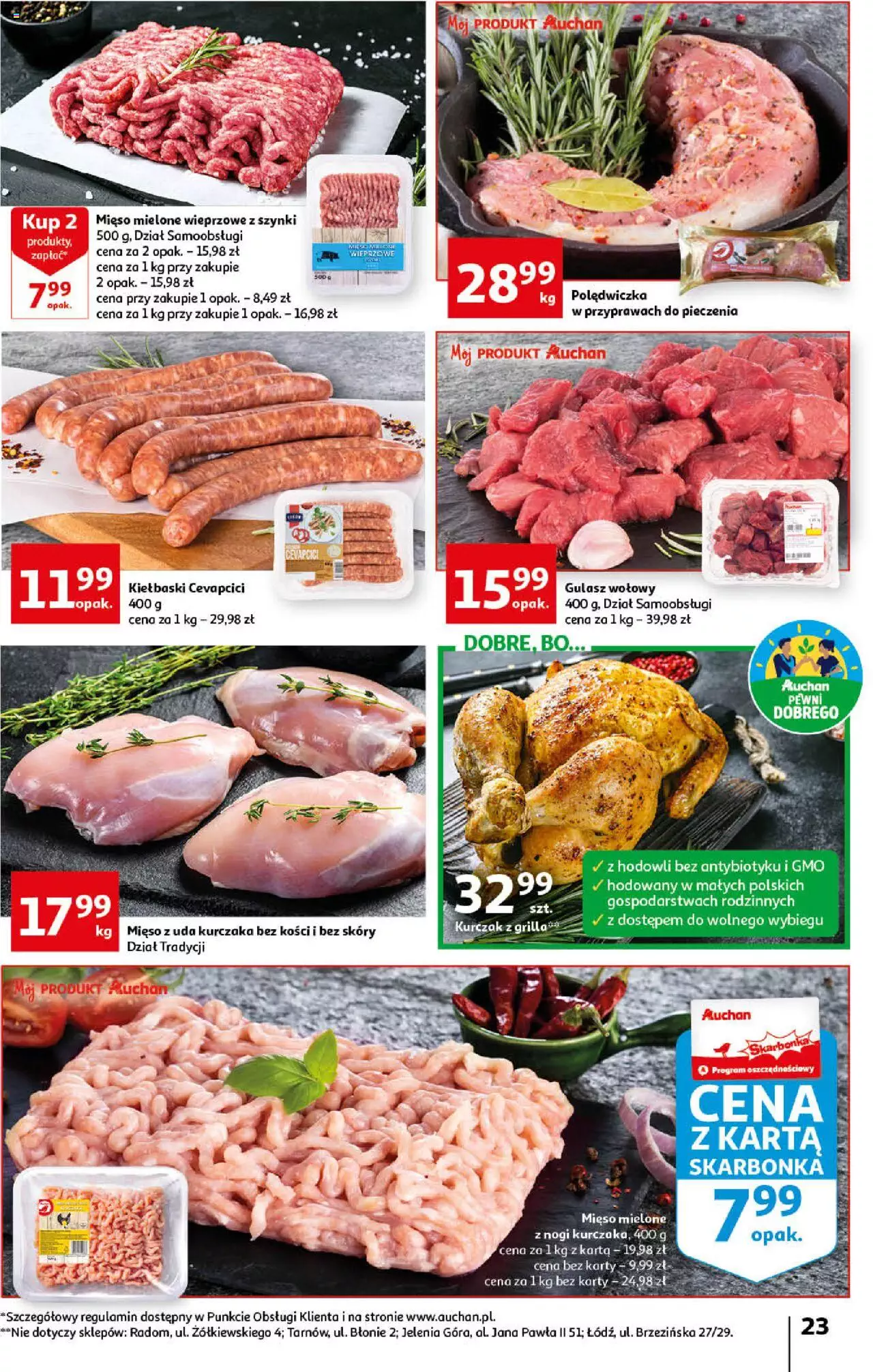 Auchan Rewelacyjnie małe ceny Auchan Hipermarket Gazetka ważna od 03.01.2023 do 11.01.2023 strona 23