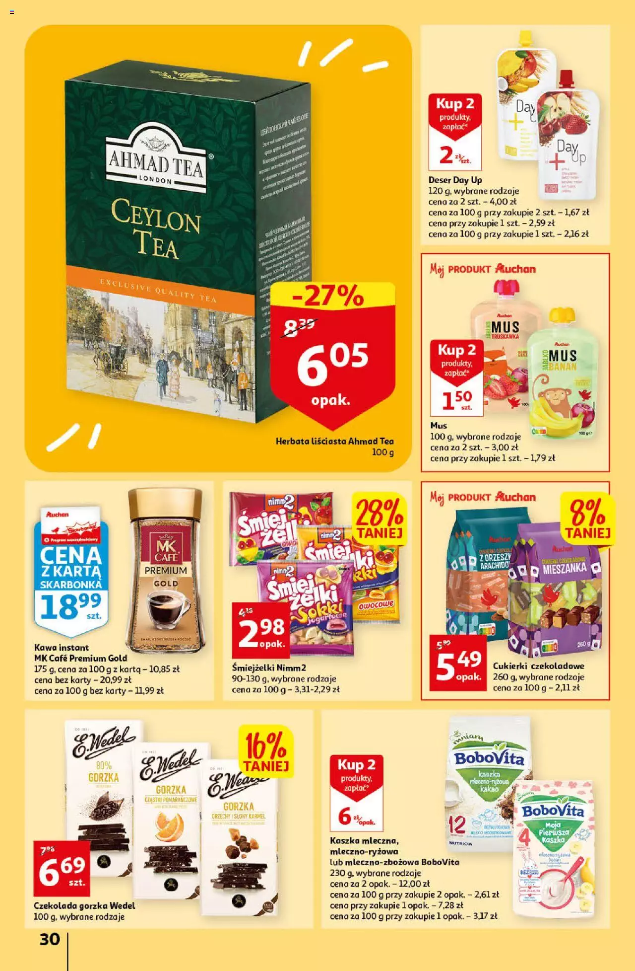 Auchan Rewelacyjnie małe ceny Auchan Hipermarket Gazetka ważna od 03.01.2023 do 11.01.2023 strona 30