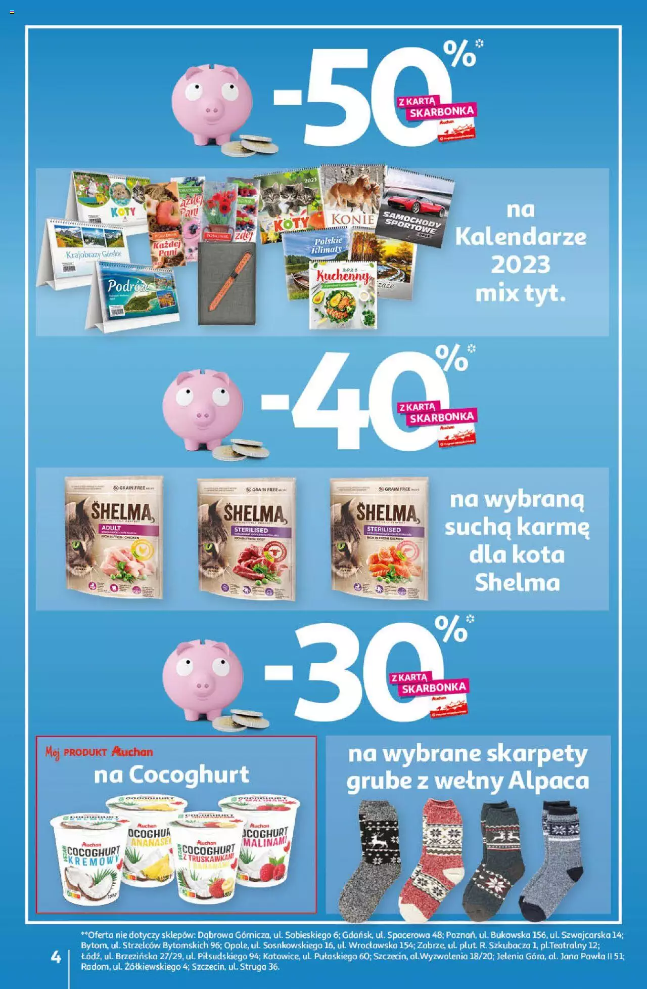Auchan Rewelacyjnie małe ceny Auchan Hipermarket Gazetka ważna od 03.01.2023 do 11.01.2023 strona 4