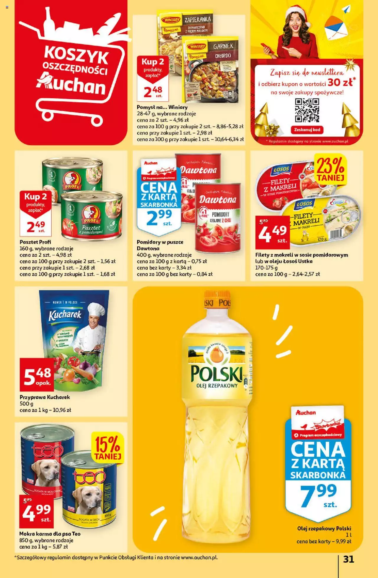 Auchan Rewelacyjnie małe ceny Auchan Hipermarket Gazetka ważna od 03.01.2023 do 11.01.2023 strona 31
