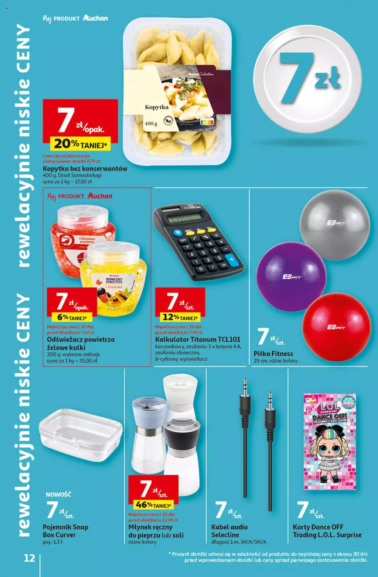 Auchan Rewelacyjnie małe CENY! Hipermarket Gazetka ważna od 07.09.2023 do 13.09.2023 strona 12