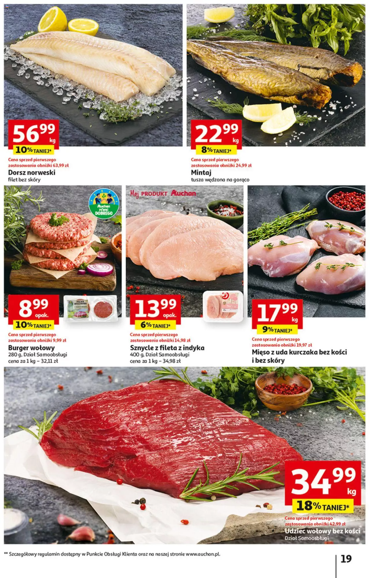 Auchan Rewelacyjnie małe CENY! Hipermarket Gazetka ważna od 07.09.2023 do 13.09.2023 strona 19