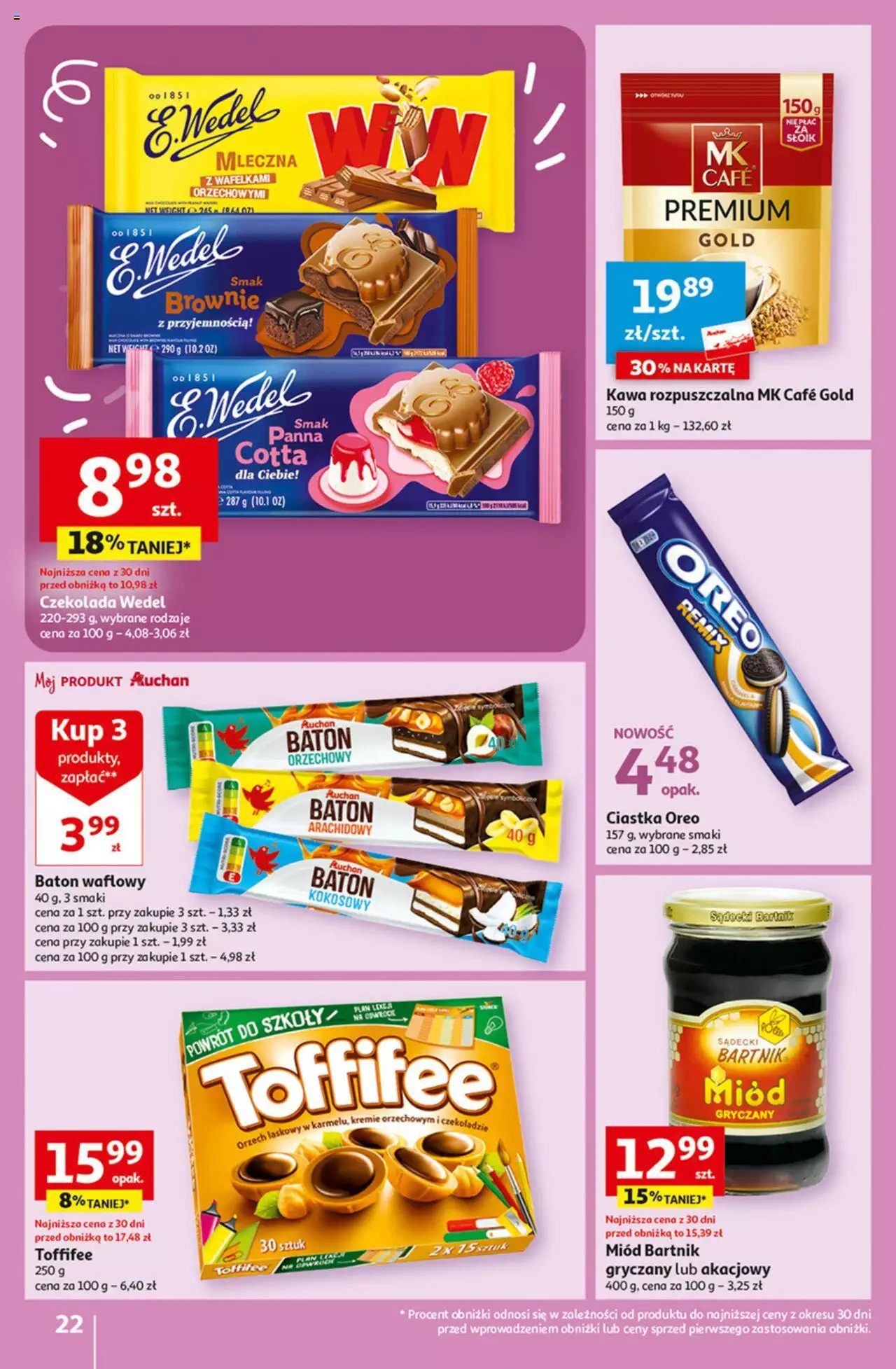 Auchan Rewelacyjnie małe CENY! Hipermarket Gazetka ważna od 07.09.2023 do 13.09.2023 strona 22
