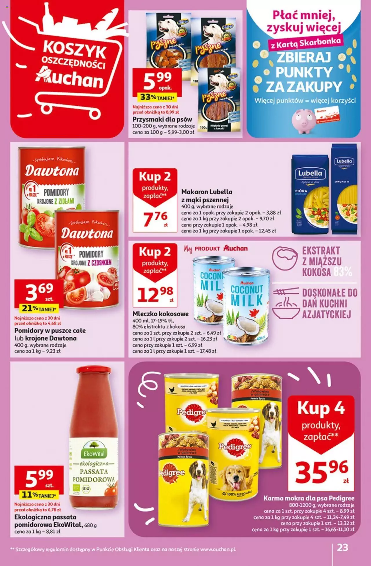 Auchan Rewelacyjnie małe CENY! Hipermarket Gazetka ważna od 07.09.2023 do 13.09.2023 strona 23
