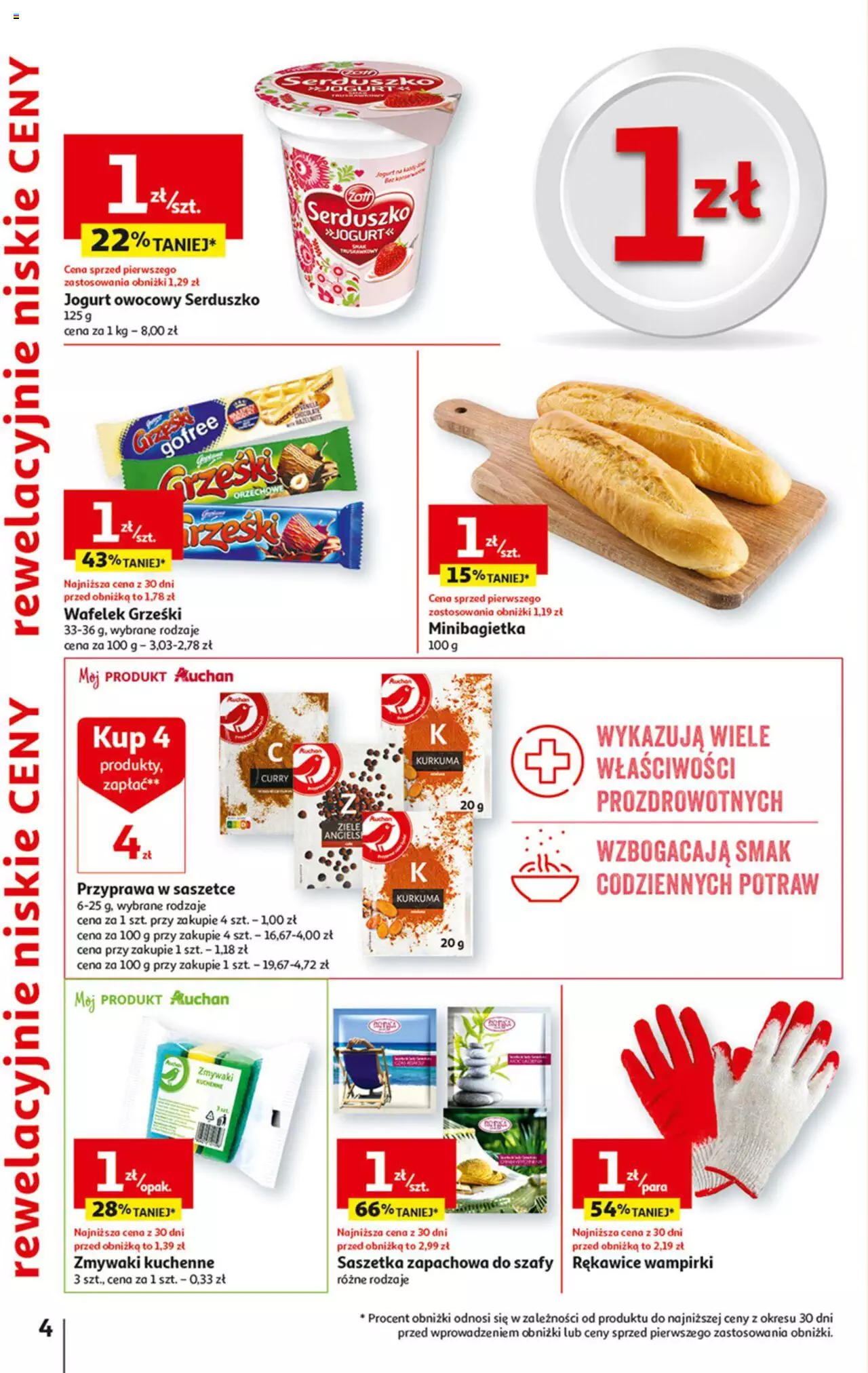Auchan Rewelacyjnie małe CENY! Hipermarket Gazetka ważna od 07.09.2023 do 13.09.2023 strona 4