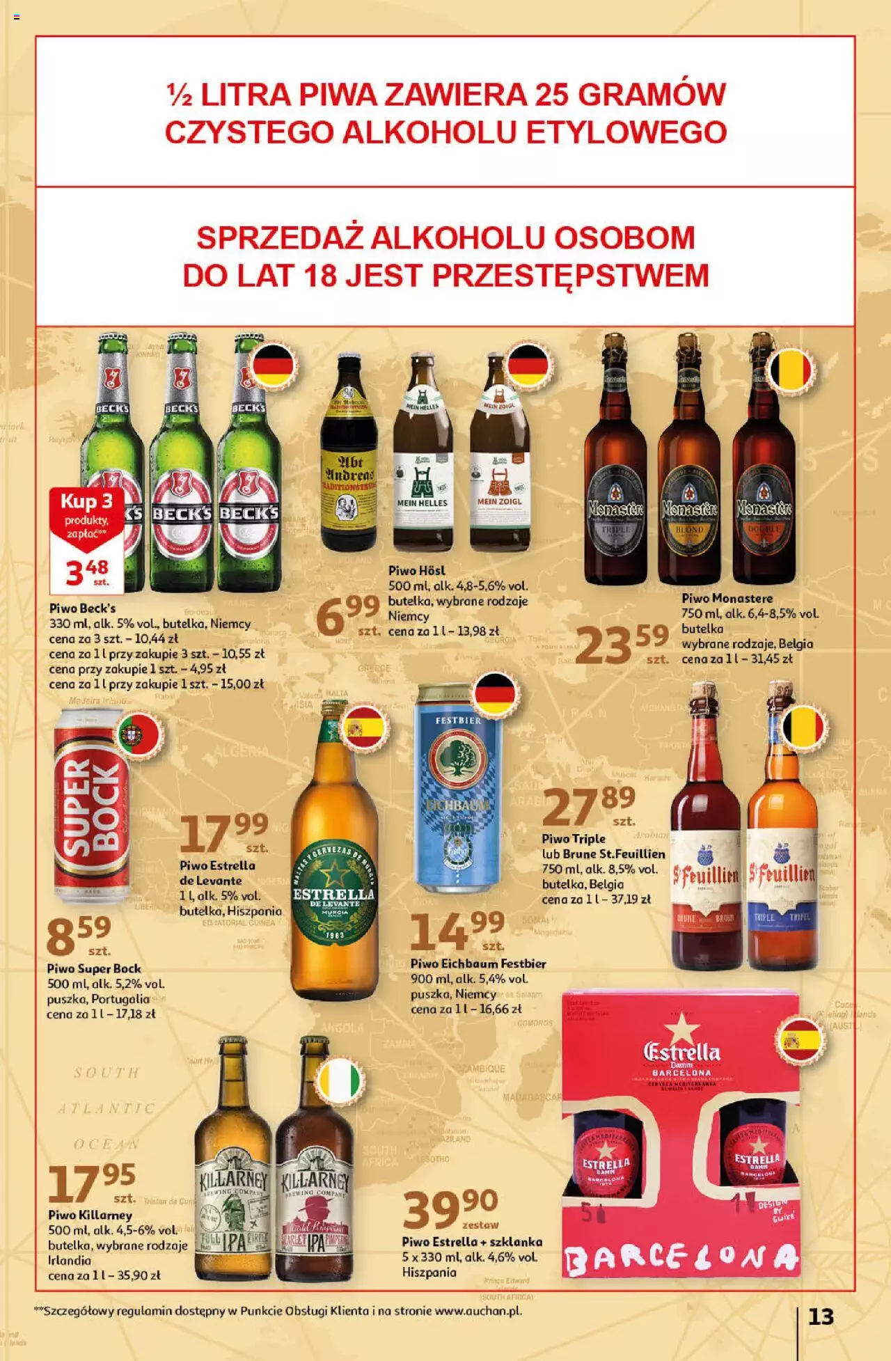 Auchan Sezon na orzeźwienie Hipermarket  Gazetka ważna  od 15.06.2023 do 21.06.2023 strona 13