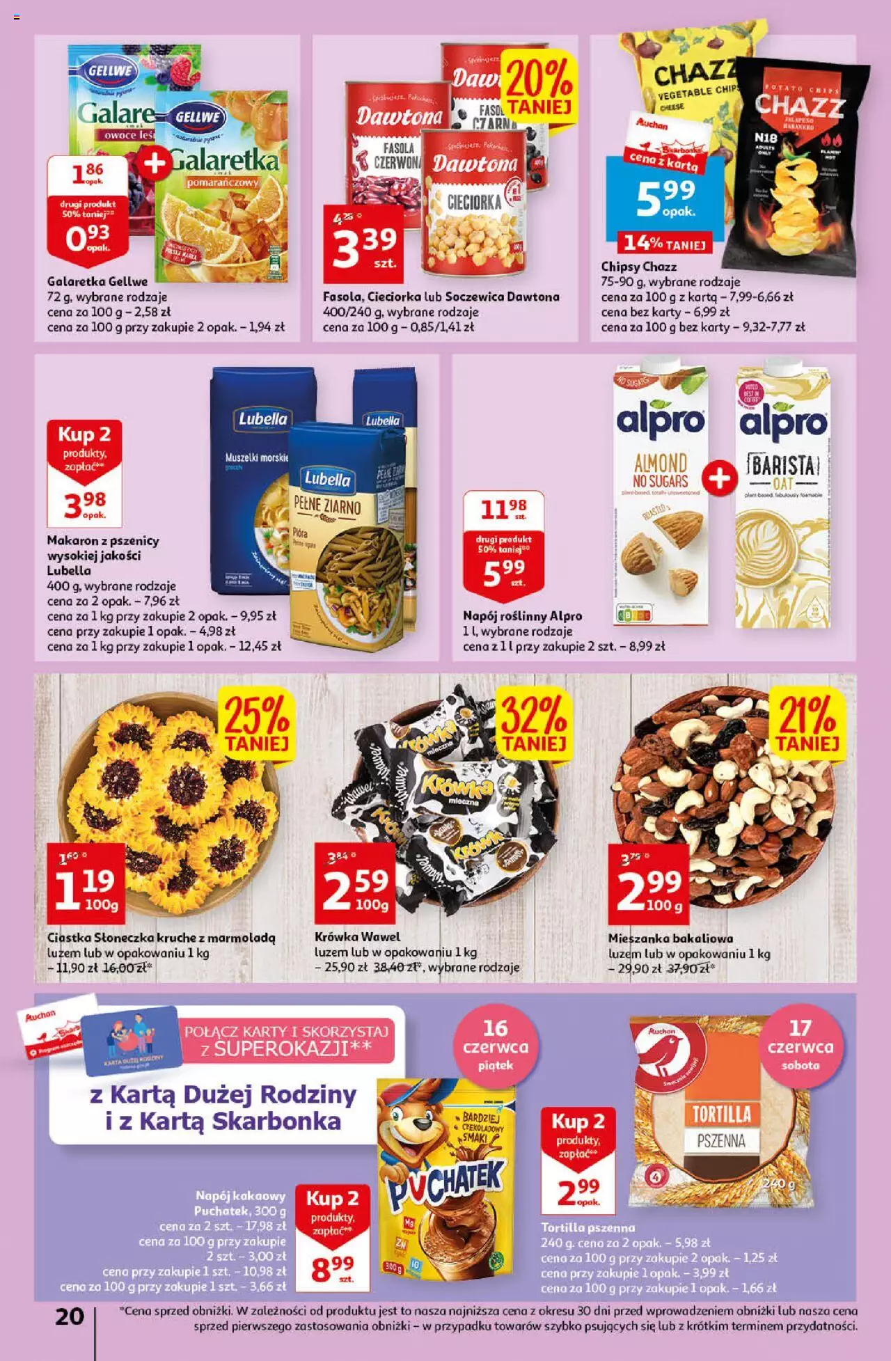 Auchan Sezon na orzeźwienie Hipermarket  Gazetka ważna  od 15.06.2023 do 21.06.2023 strona 20