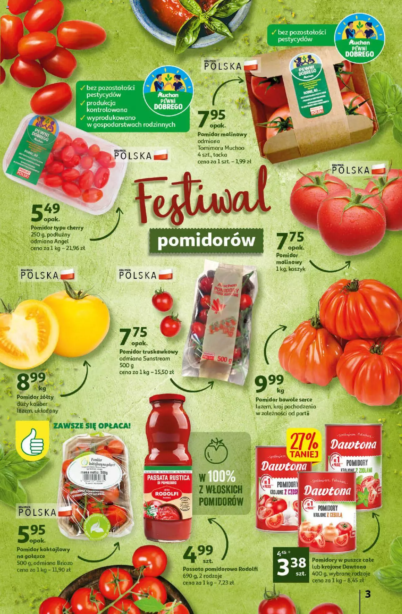Auchan Sezon na orzeźwienie Hipermarket  Gazetka ważna  od 15.06.2023 do 21.06.2023 strona 3