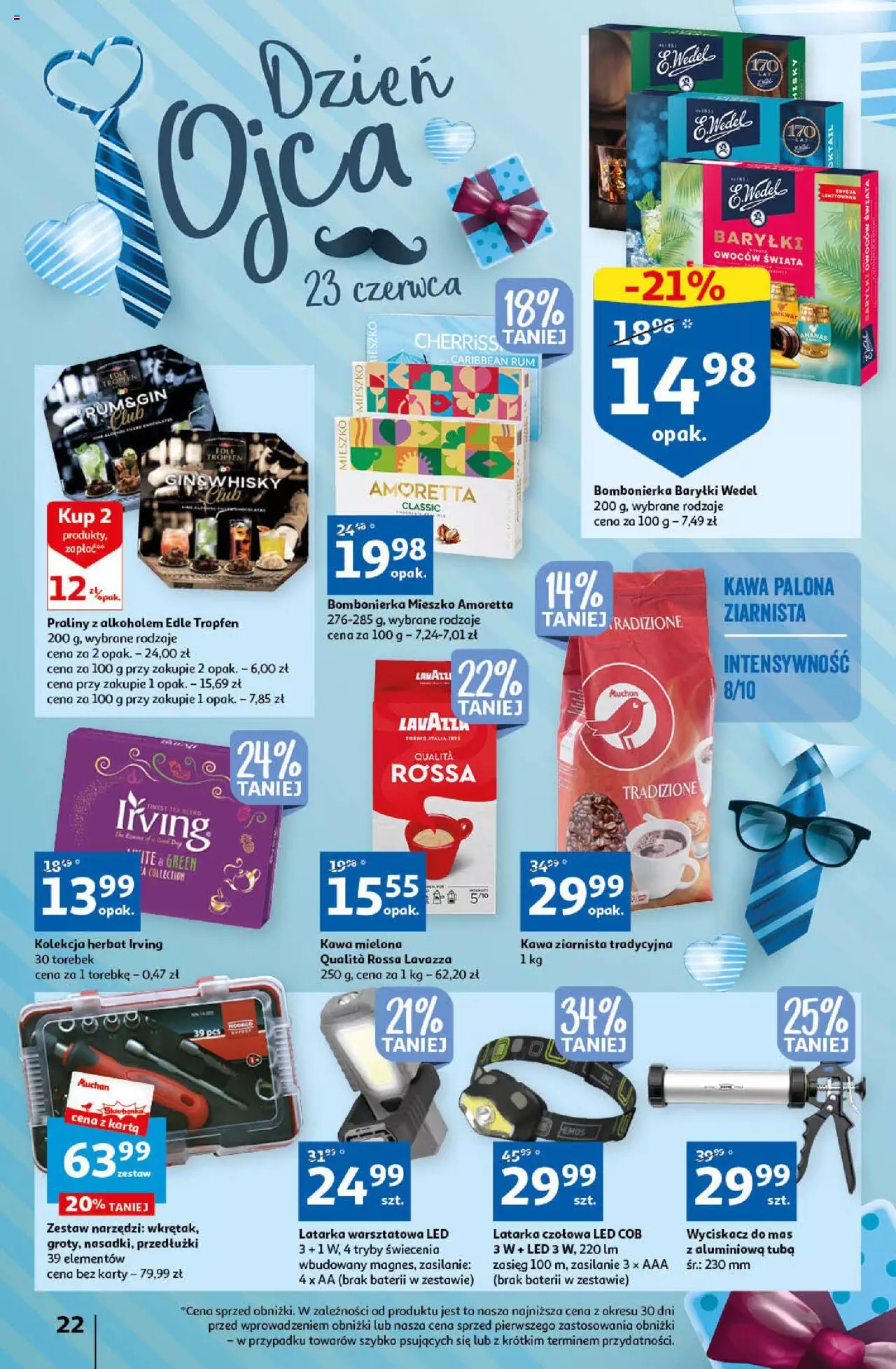 Auchan Sezon na orzeźwienie Hipermarket  Gazetka ważna  od 15.06.2023 do 21.06.2023 strona 22