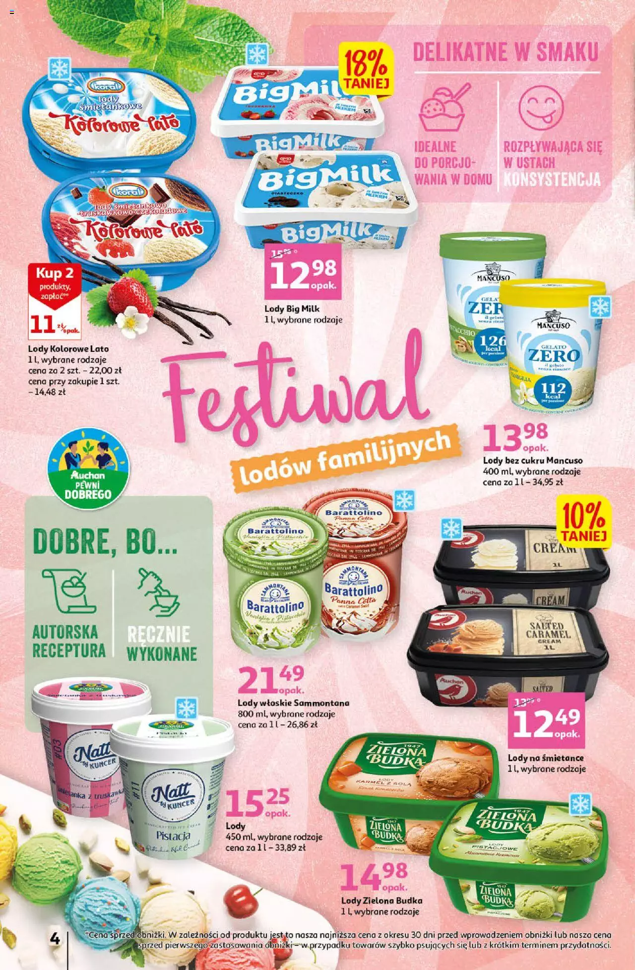 Auchan Sezon na orzeźwienie Hipermarket  Gazetka ważna  od 15.06.2023 do 21.06.2023 strona 4