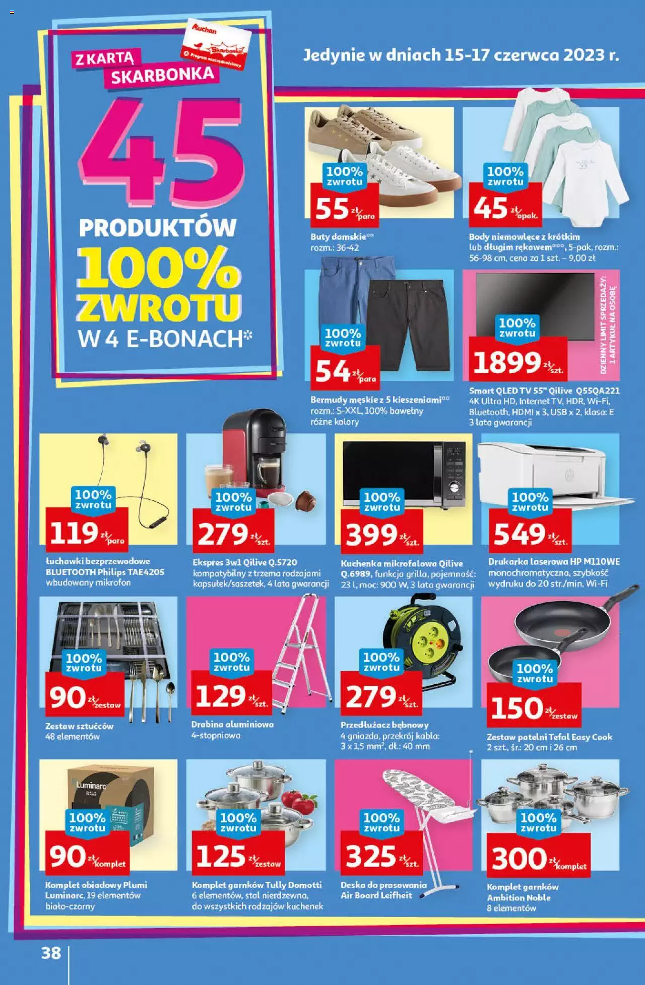 Auchan Sezon na orzeźwienie Hipermarket  Gazetka ważna  od 15.06.2023 do 21.06.2023 strona 38