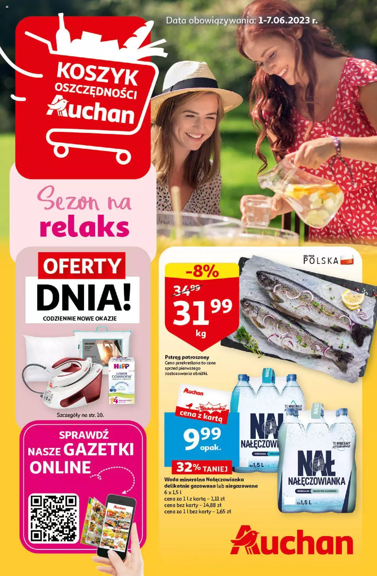 Auchan Sezon na relaks Hipermarket Gazetka ważna od 01.06.2023 do 07.06.2023 strona 1