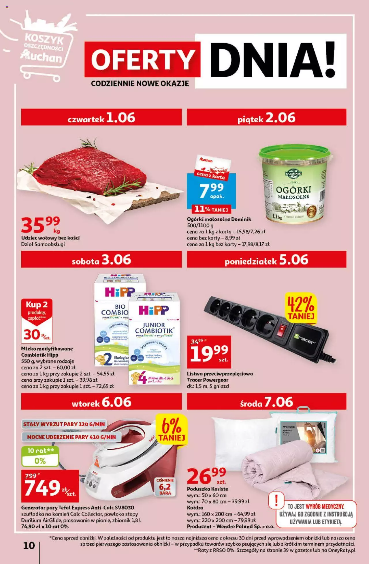 Auchan Sezon na relaks Hipermarket Gazetka ważna od 01.06.2023 do 07.06.2023 strona 10