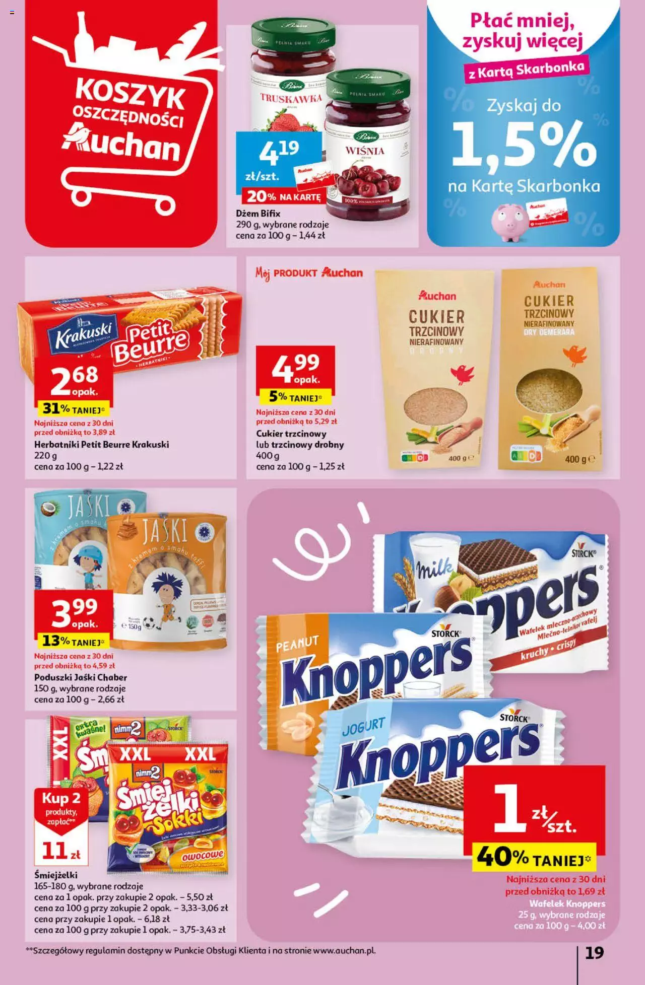 Auchan Sezonowe korzyści Hipermarket Gazetka ważna od 31.08.2023 do 06.09.2023 strona 19