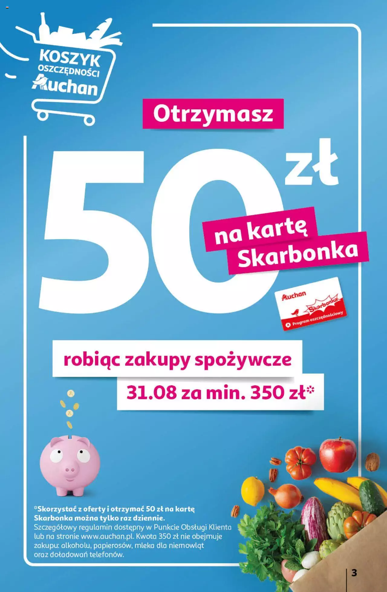 Auchan Sezonowe korzyści Hipermarket Gazetka ważna od 31.08.2023 do 06.09.2023 strona 3