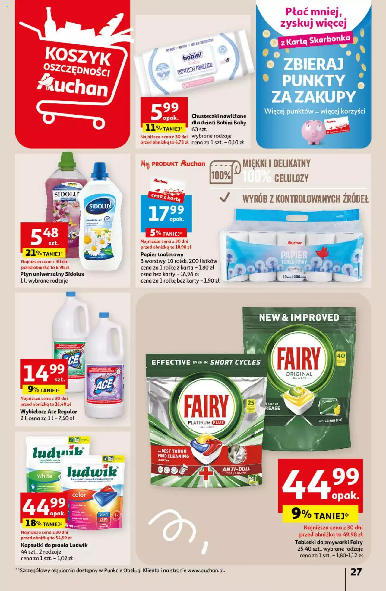 Auchan Sezonowe korzyści Hipermarket Gazetka ważna od 31.08.2023 do 06.09.2023 strona 27