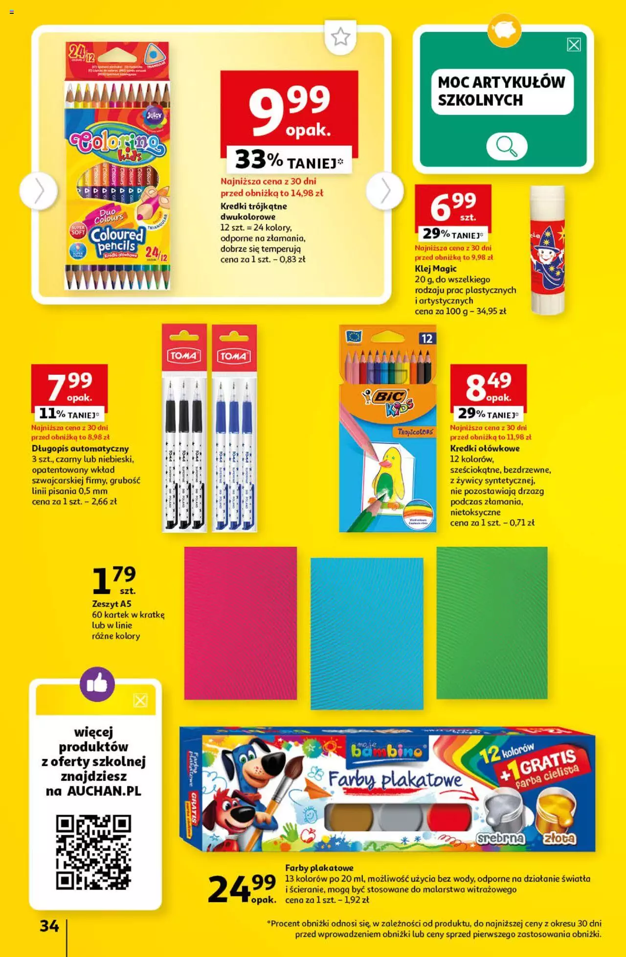 Auchan Sezonowe korzyści Hipermarket Gazetka ważna od 31.08.2023 do 06.09.2023 strona 34