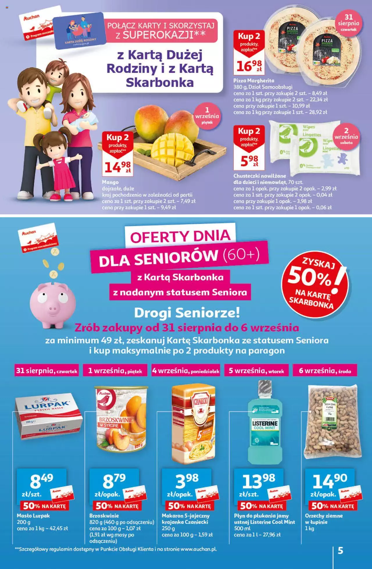 Auchan Sezonowe korzyści Hipermarket Gazetka ważna od 31.08.2023 do 06.09.2023 strona 5
