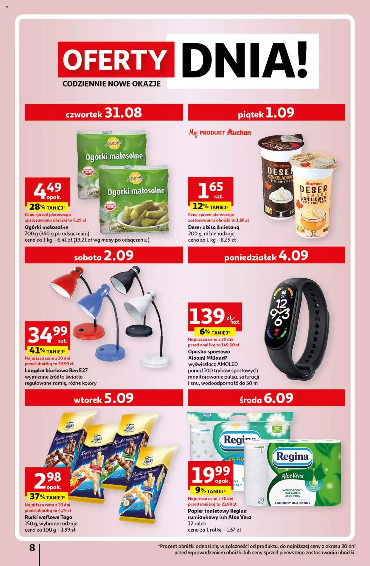 Auchan Sezonowe korzyści Hipermarket Gazetka ważna od 31.08.2023 do 06.09.2023 strona 8