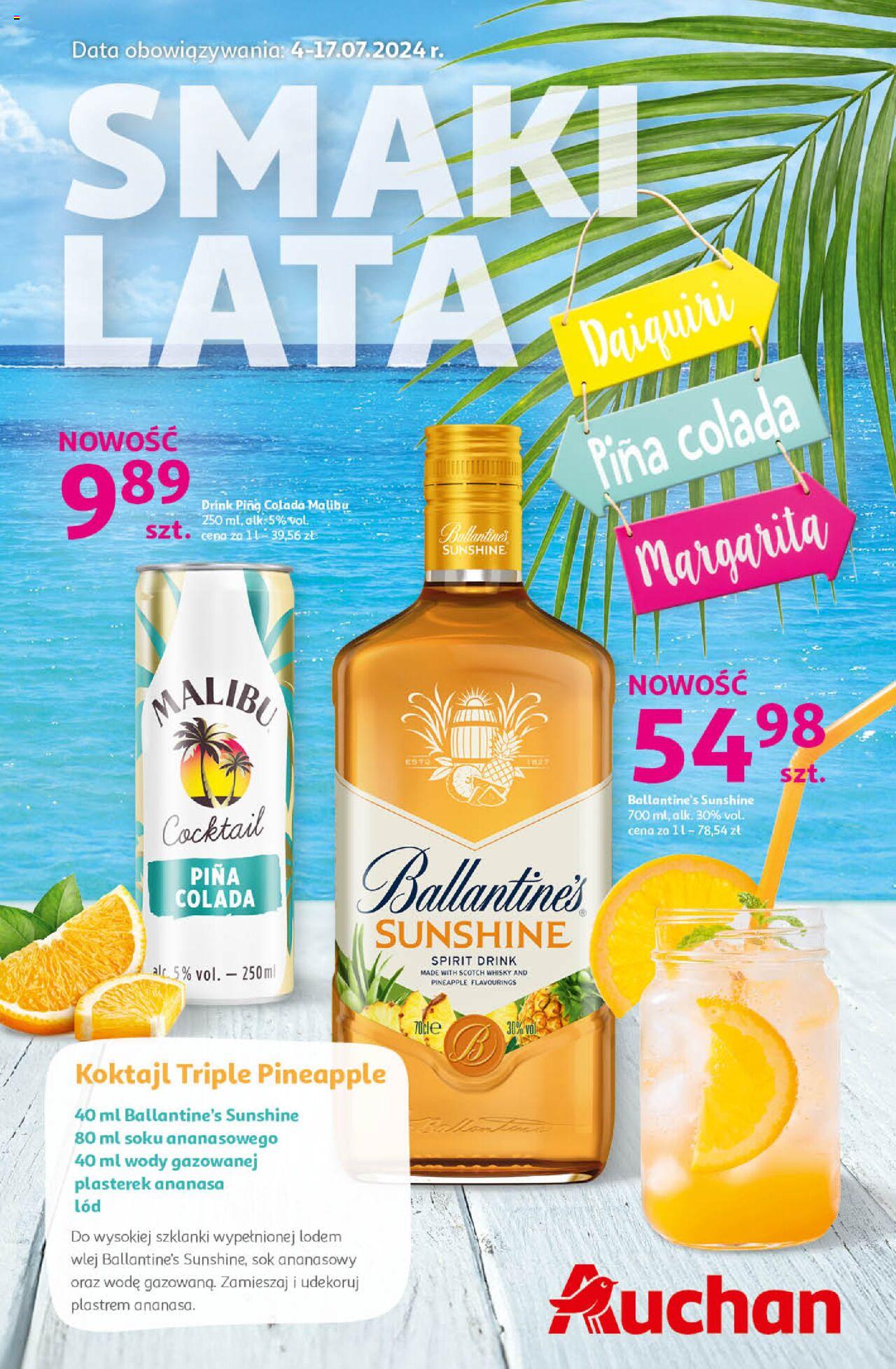 Auchan Smaki Lata Hipermarket Gazetka ważna od 04.07.2024 do 17.07.2024 strona 1
