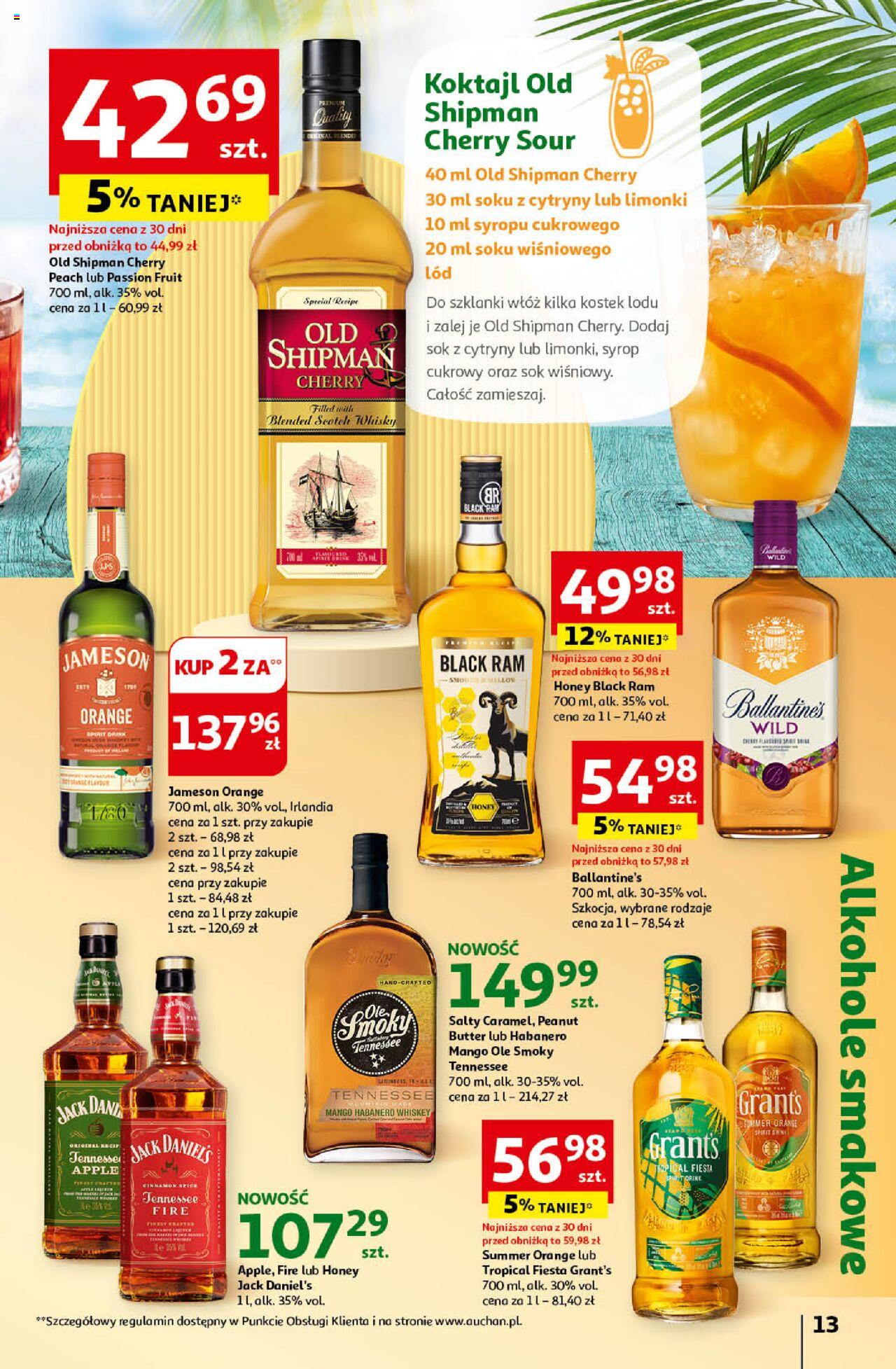 Auchan Smaki Lata Hipermarket Gazetka ważna od 04.07.2024 do 17.07.2024 strona 13
