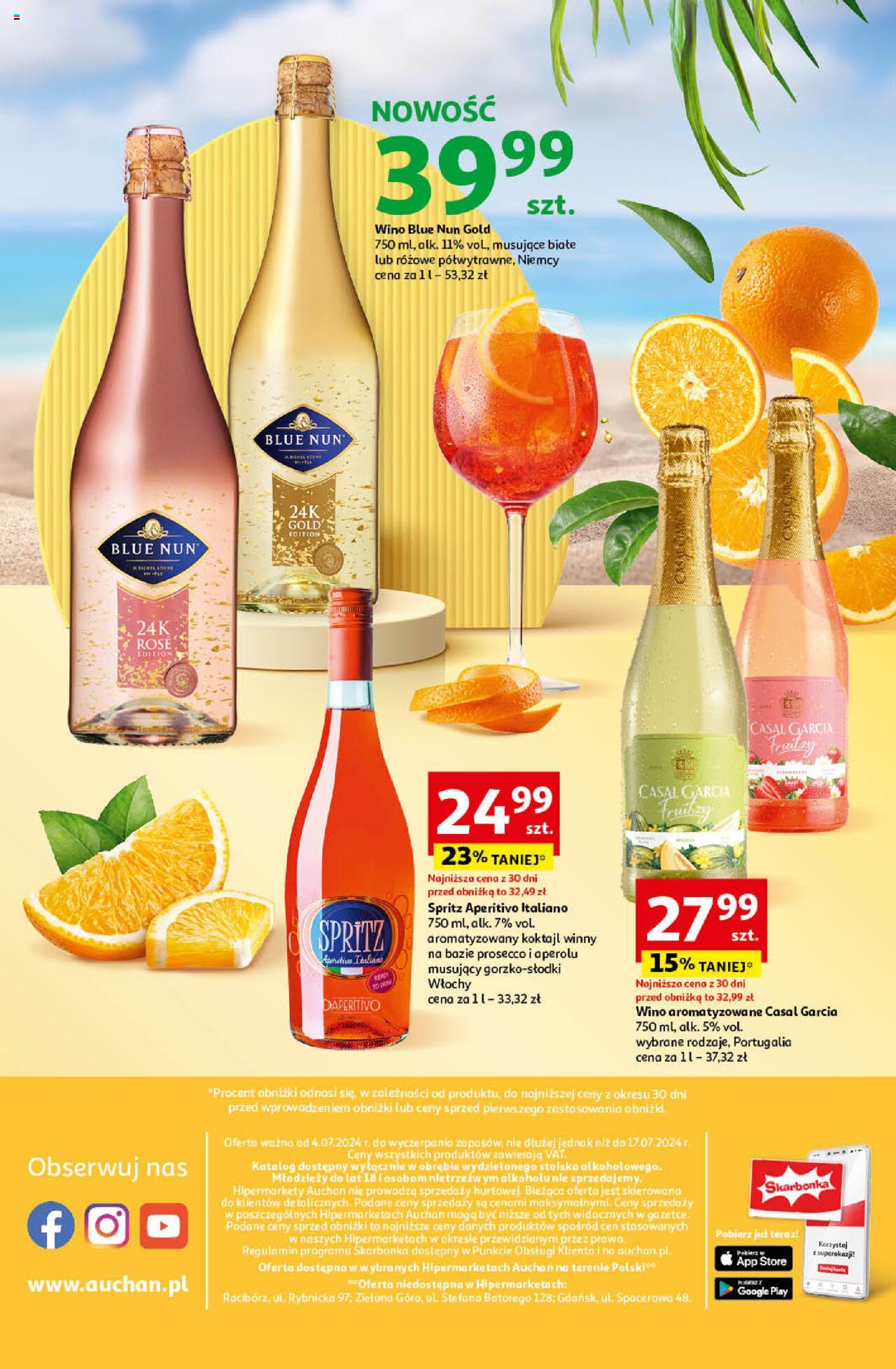 Auchan Smaki Lata Hipermarket Gazetka ważna od 04.07.2024 do 17.07.2024 strona 24