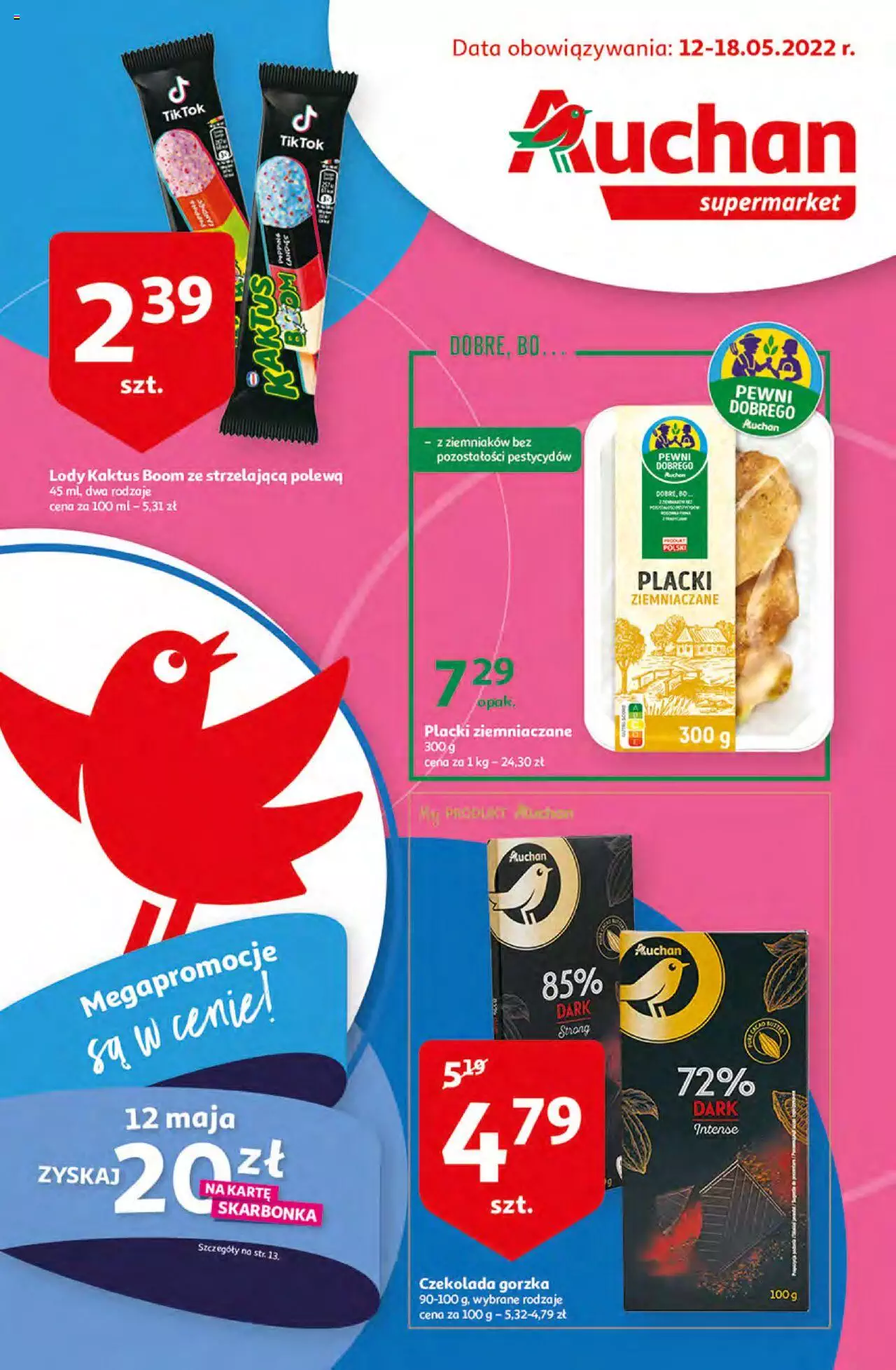 Auchan Supermarket gazetka ważna od 12.05.2022 do 18.05.2022 strona 1