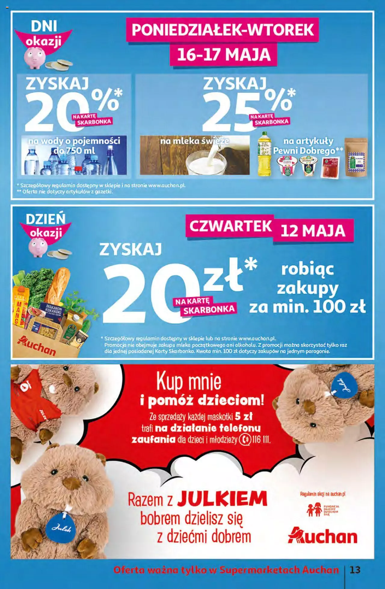 Auchan Supermarket gazetka ważna od 12.05.2022 do 18.05.2022 strona 13