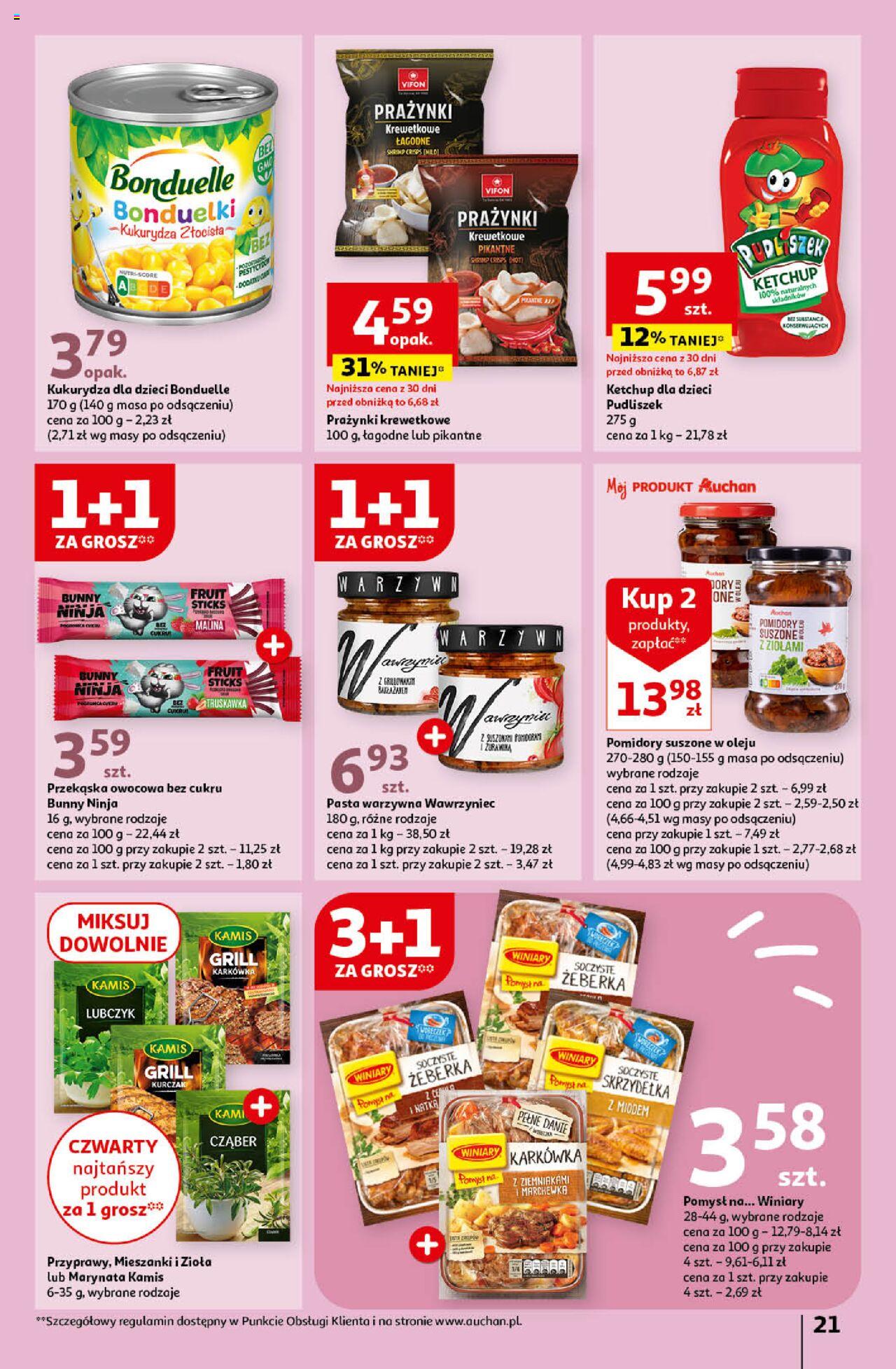 Auchan Świętuj Dzień Matki i Dzień Dziecka Hipermarket Gazetka ważna od 23.05.2024 do 29.05.2024 strona 21
