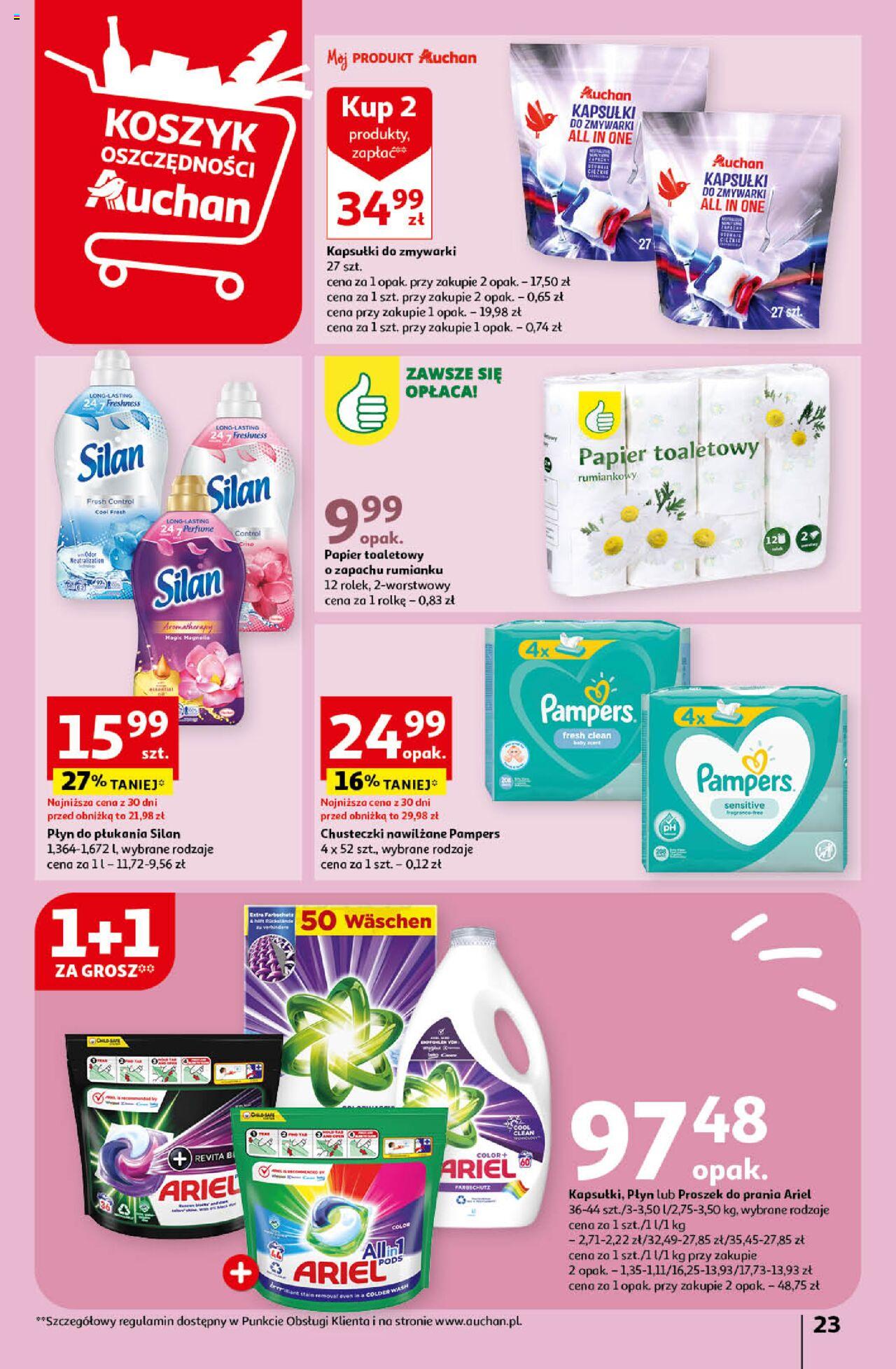 Auchan Świętuj Dzień Matki i Dzień Dziecka Hipermarket Gazetka ważna od 23.05.2024 do 29.05.2024 strona 23