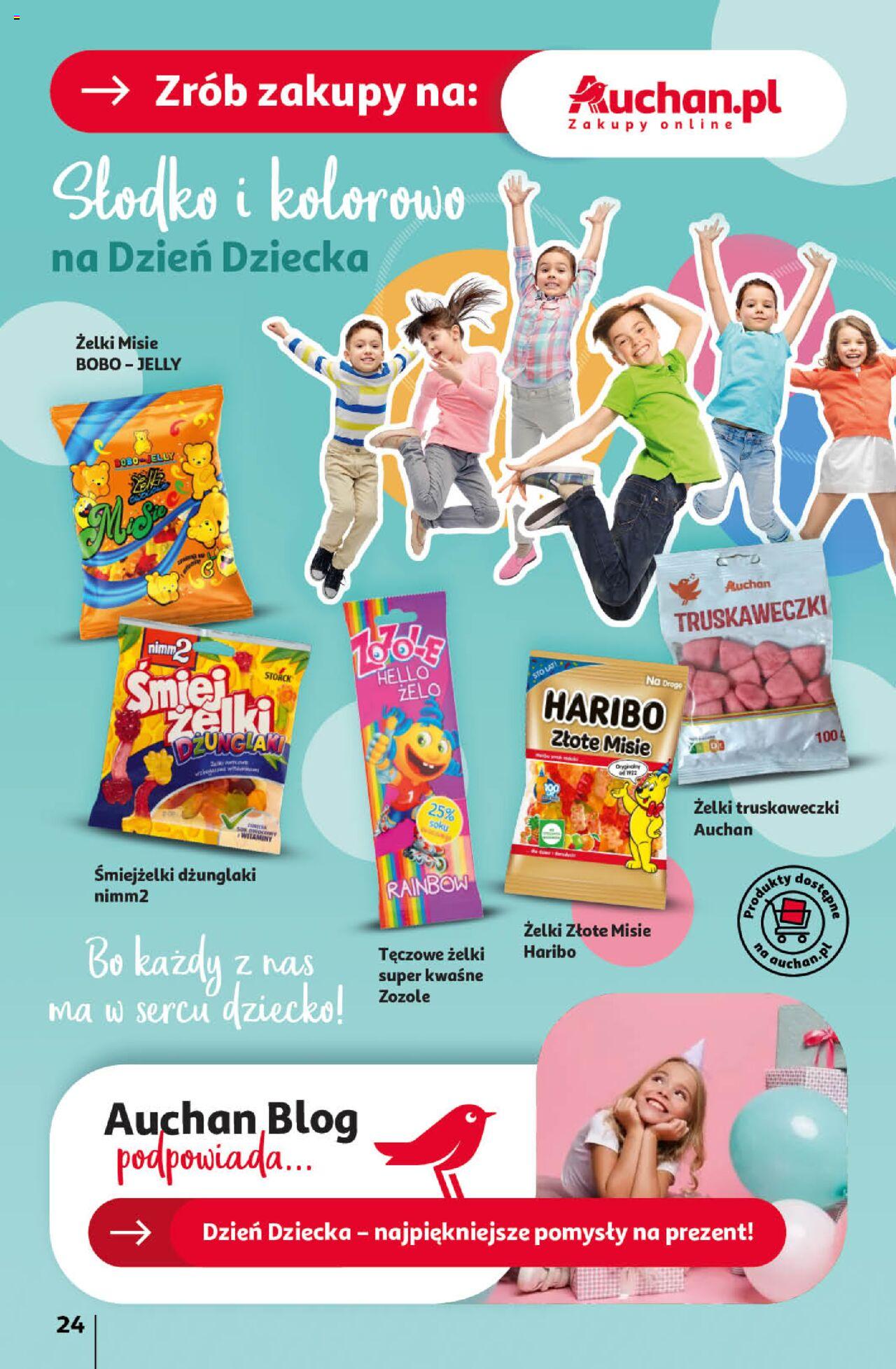 Auchan Świętuj Dzień Matki i Dzień Dziecka Hipermarket Gazetka ważna od 23.05.2024 do 29.05.2024 strona 24