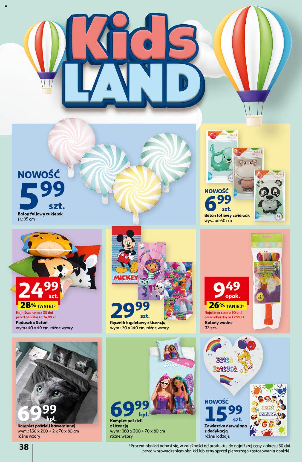 Auchan Świętuj Dzień Matki i Dzień Dziecka Hipermarket Gazetka ważna od 23.05.2024 do 29.05.2024 strona 38