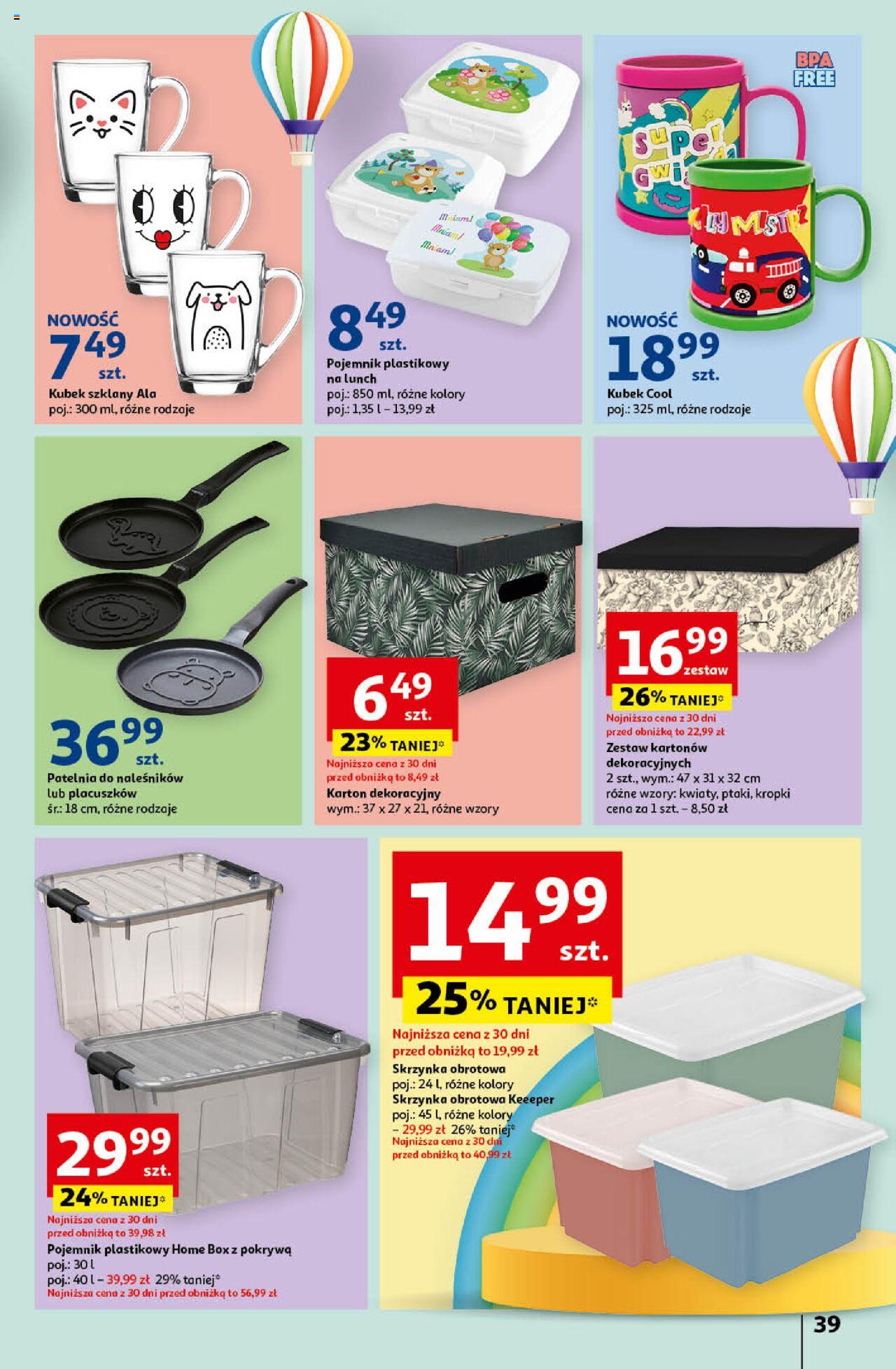 Auchan Świętuj Dzień Matki i Dzień Dziecka Hipermarket Gazetka ważna od 23.05.2024 do 29.05.2024 strona 39
