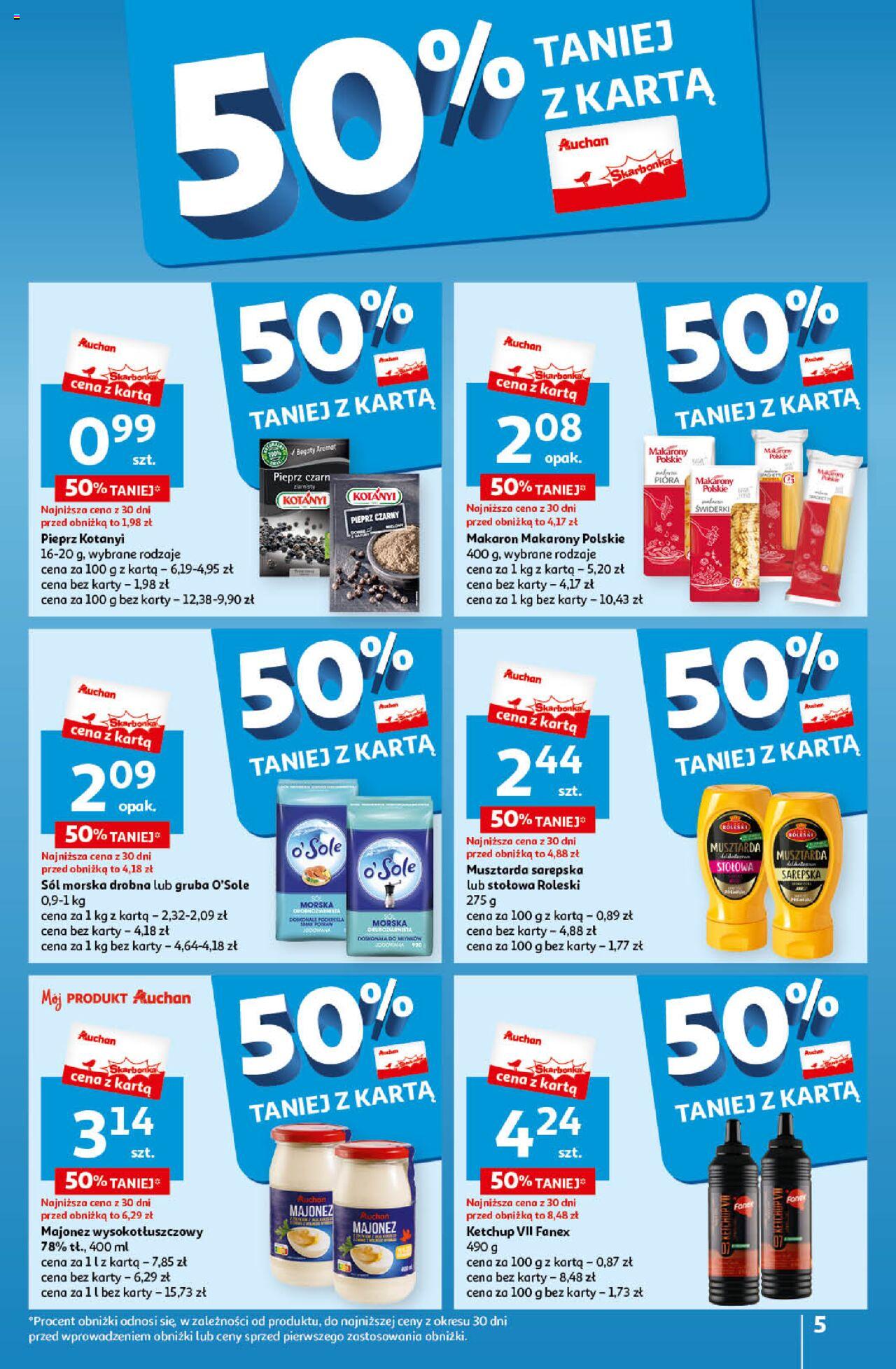Auchan Świętuj Dzień Matki i Dzień Dziecka Hipermarket Gazetka ważna od 23.05.2024 do 29.05.2024 strona 5
