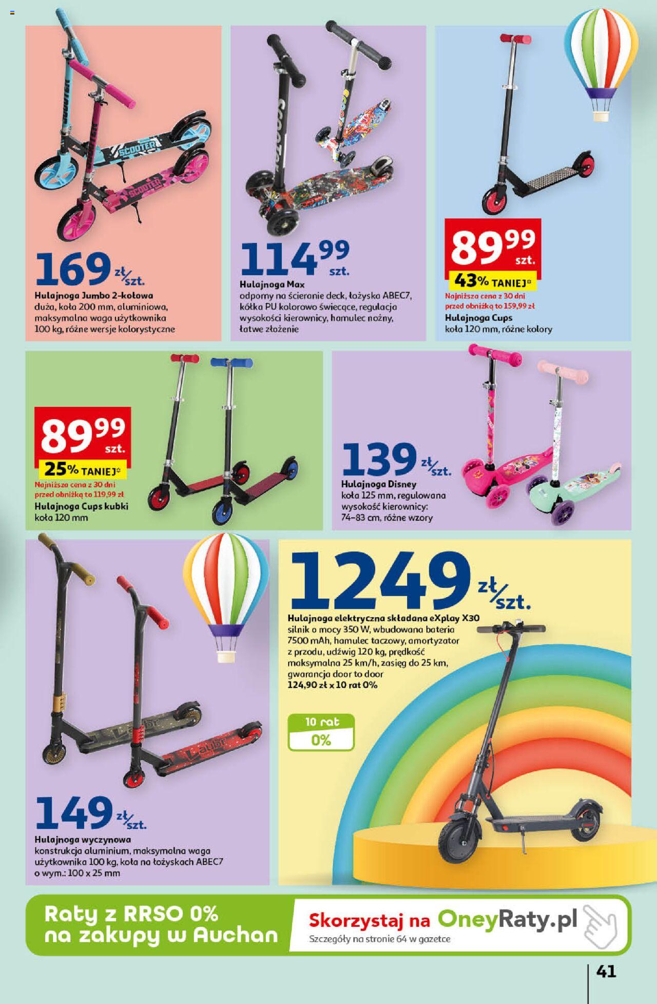 Auchan Świętuj Dzień Matki i Dzień Dziecka Hipermarket Gazetka ważna od 23.05.2024 do 29.05.2024 strona 41