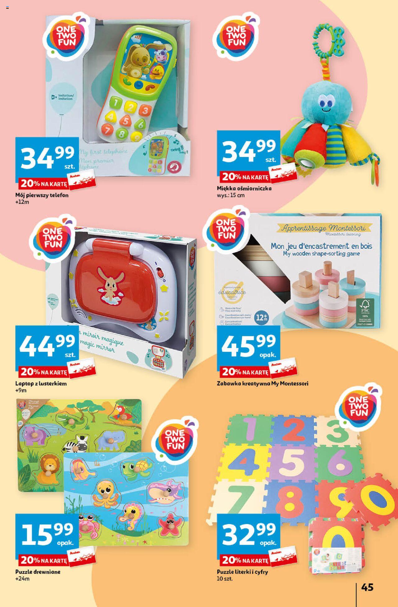 Auchan Świętuj Dzień Matki i Dzień Dziecka Hipermarket Gazetka ważna od 23.05.2024 do 29.05.2024 strona 45