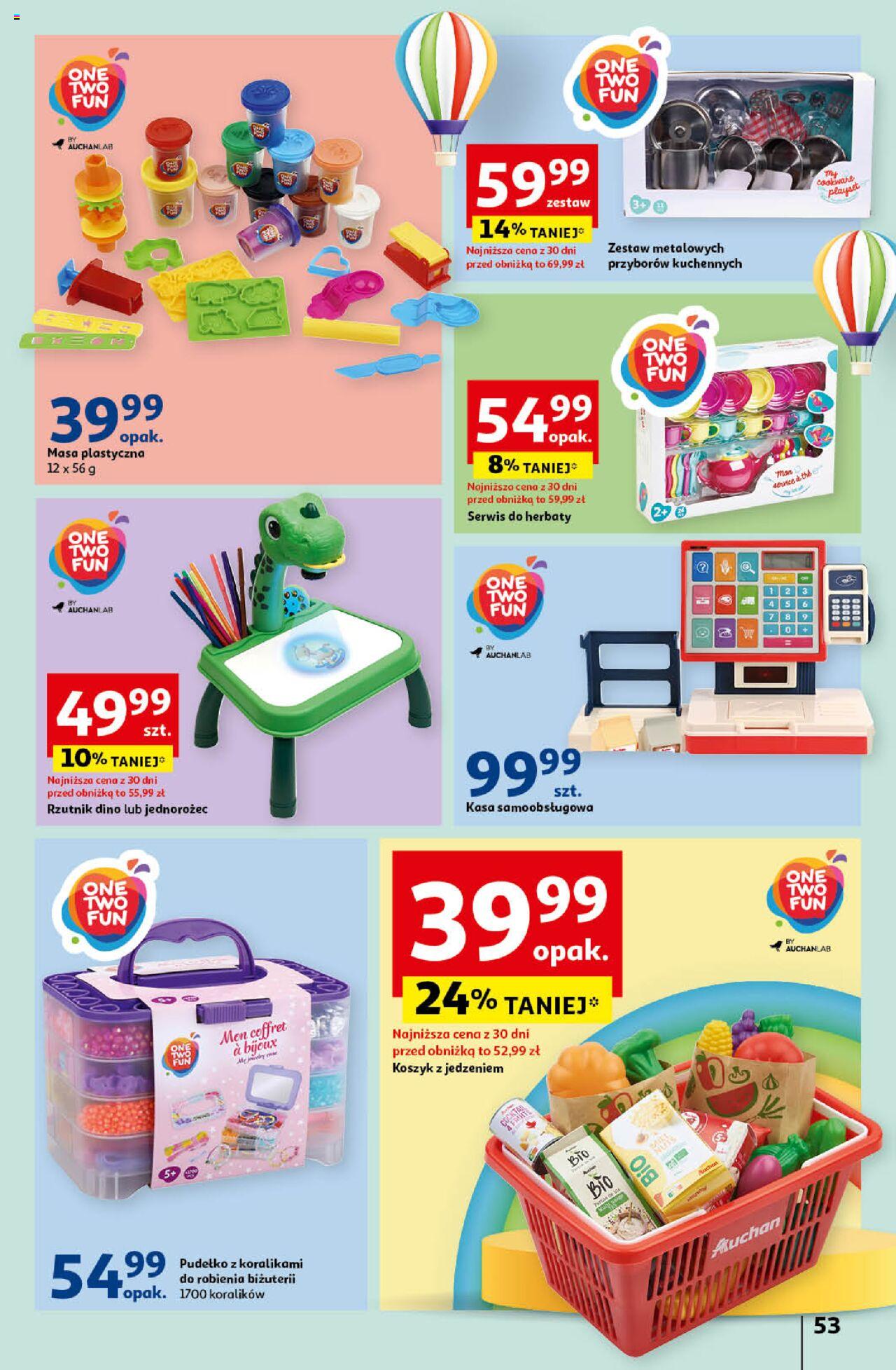 Auchan Świętuj Dzień Matki i Dzień Dziecka Hipermarket Gazetka ważna od 23.05.2024 do 29.05.2024 strona 53