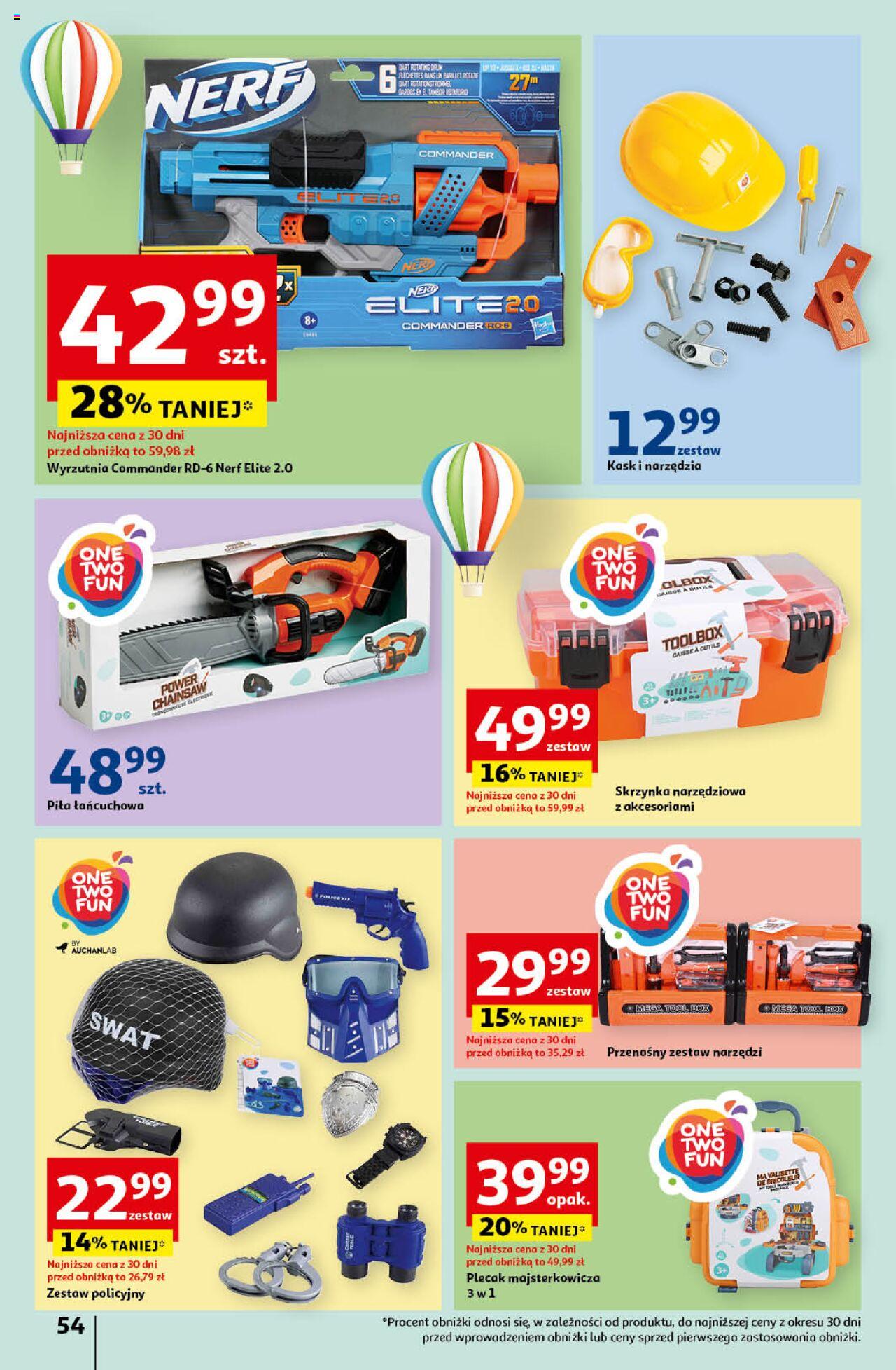 Auchan Świętuj Dzień Matki i Dzień Dziecka Hipermarket Gazetka ważna od 23.05.2024 do 29.05.2024 strona 54