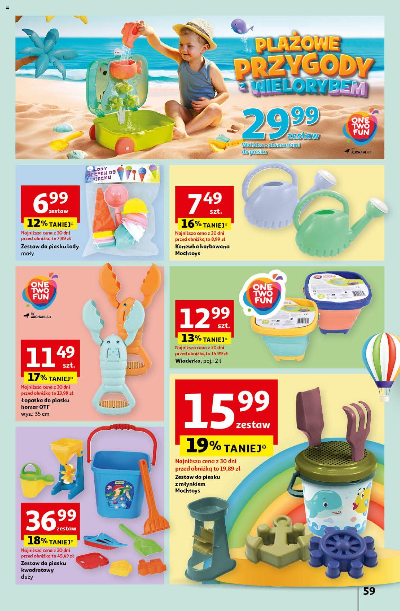 Auchan Świętuj Dzień Matki i Dzień Dziecka Hipermarket Gazetka ważna od 23.05.2024 do 29.05.2024 strona 59